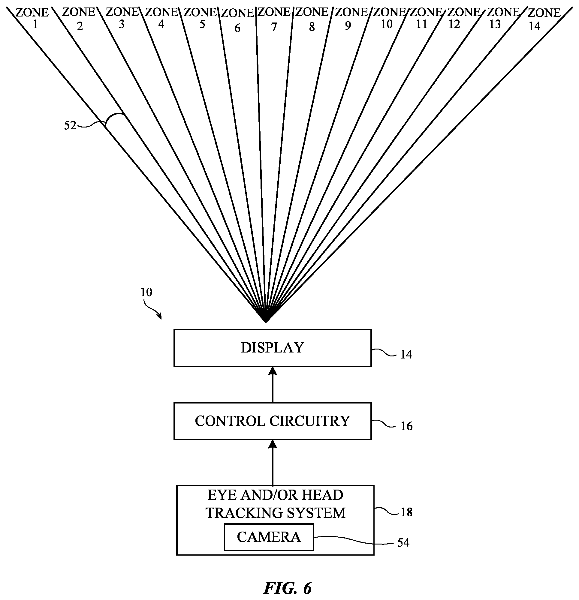 Patent US12348704 Figure 6 – Displays with viewer tracking