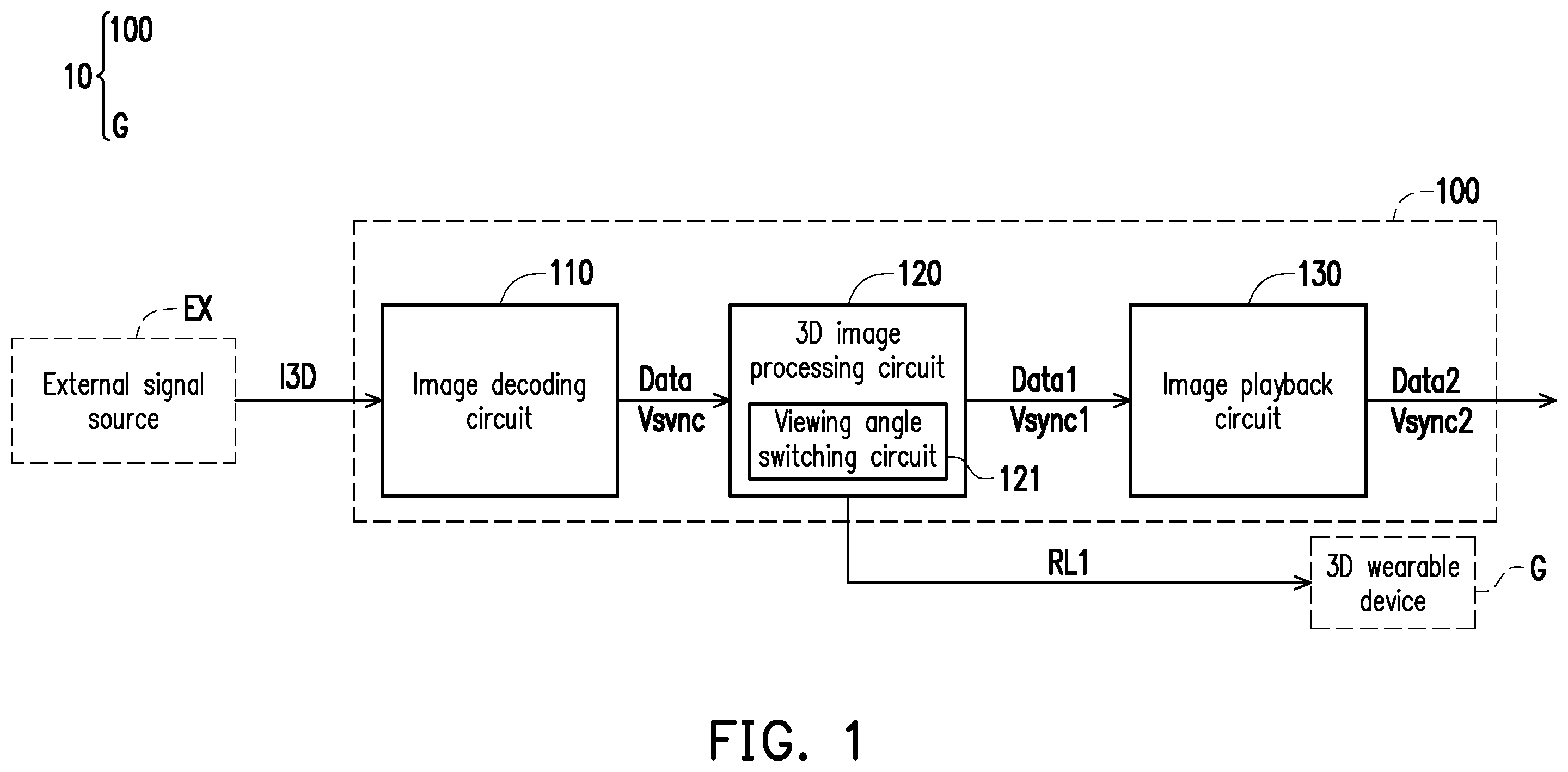 Patent US12348705 Figure 1 – Image display system and display method