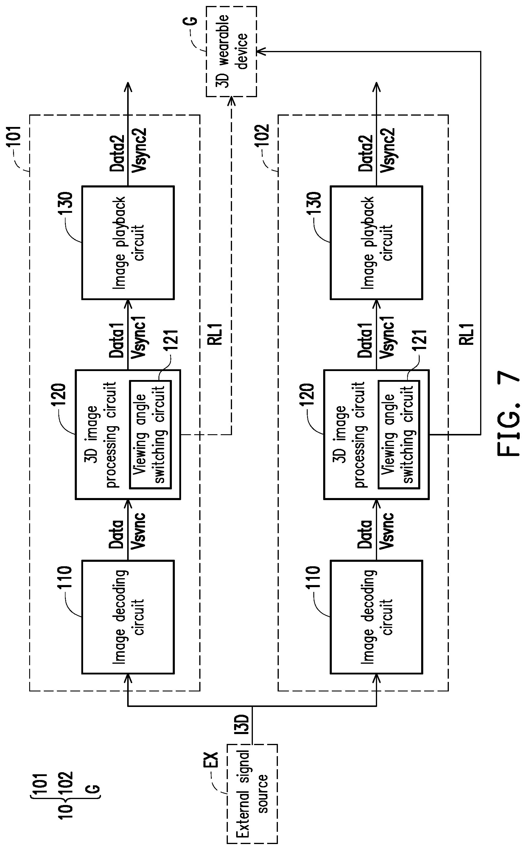 Patent US12348705 Figure 7 – Image display system and display method