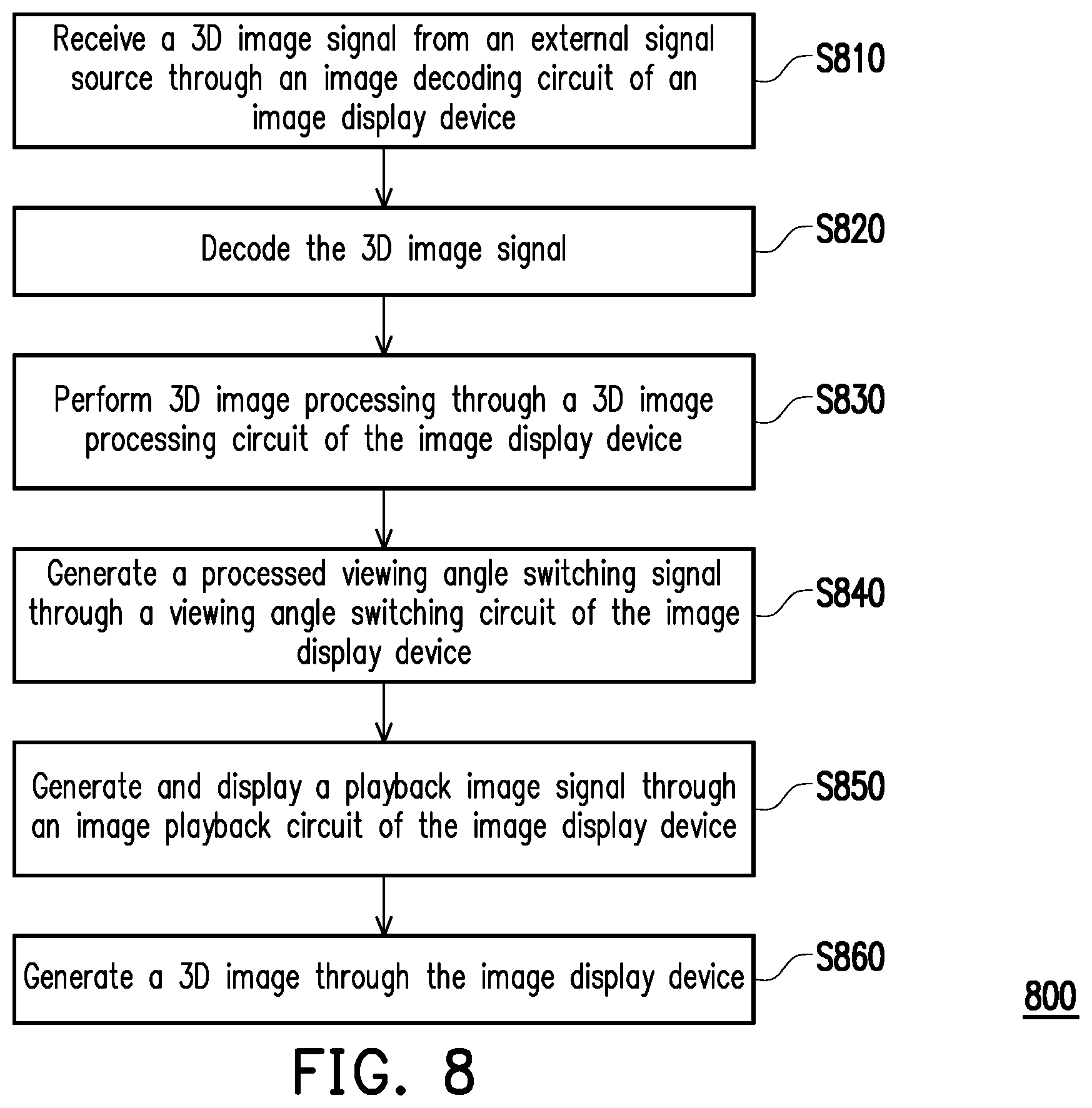 Patent US12348705 Figure 8 – Image display system and display method