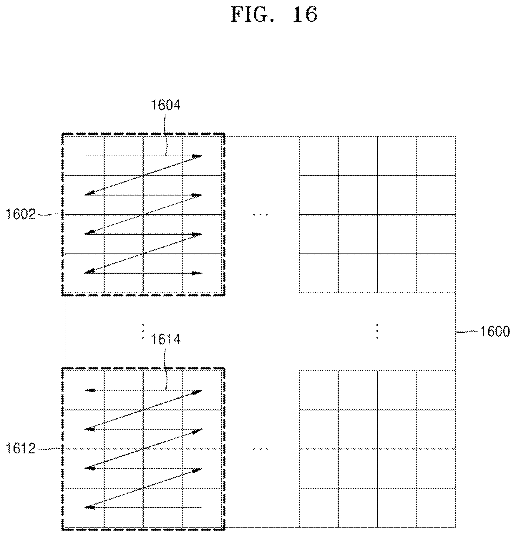 Patent US12348714 Figure 16 – Image encoding device and image decoding device using triangular prediction mode, and image encoding method and image decoding method performed thereby