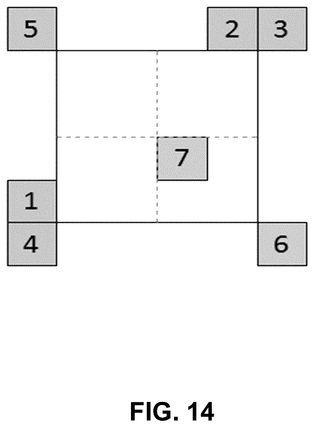 Patent US12348738 Figure 14 – Multiple hypothesis for sub-block prediction blocks