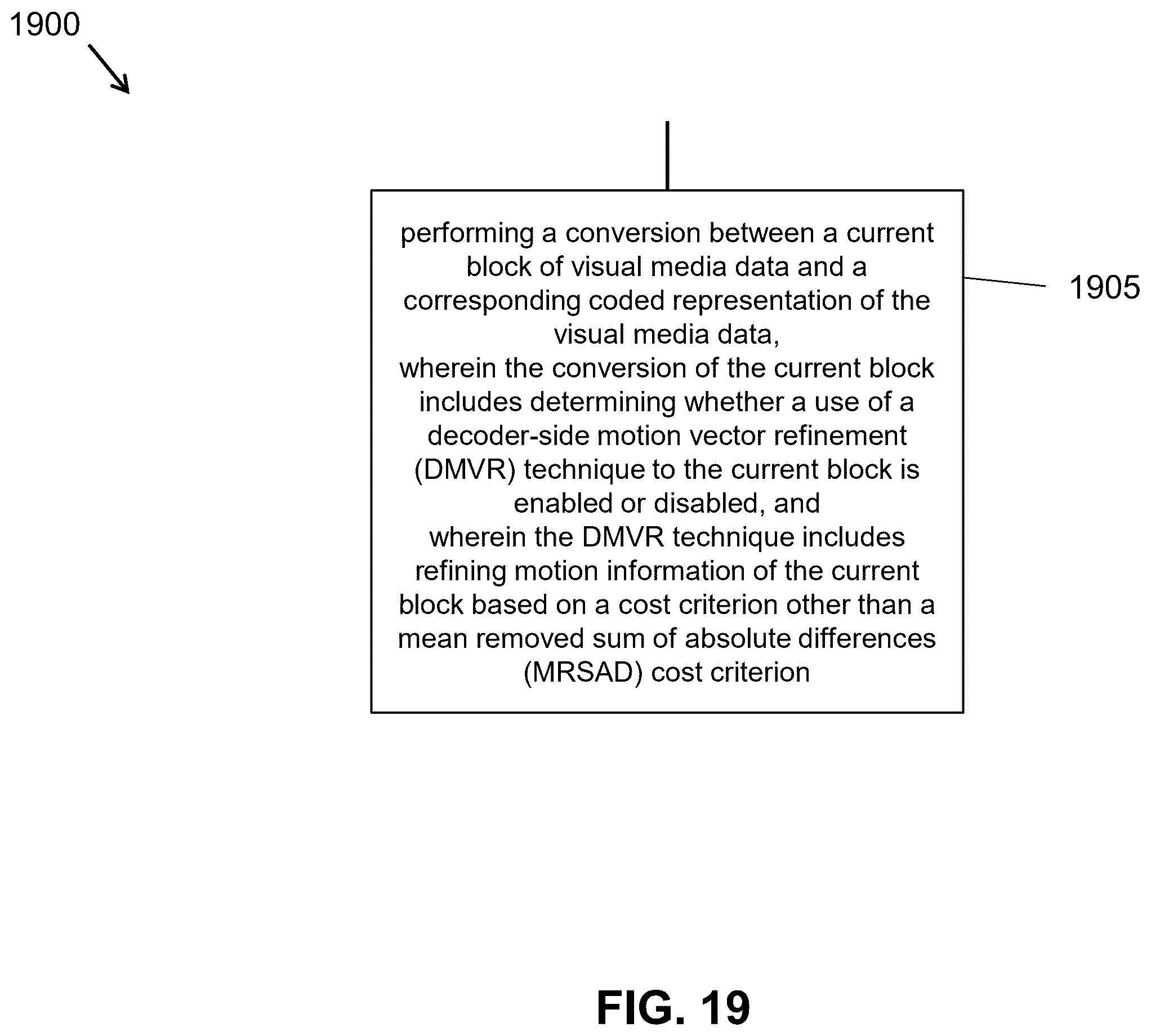 Patent US12348760 Figure 19 – Coding and decoding of video coding modes