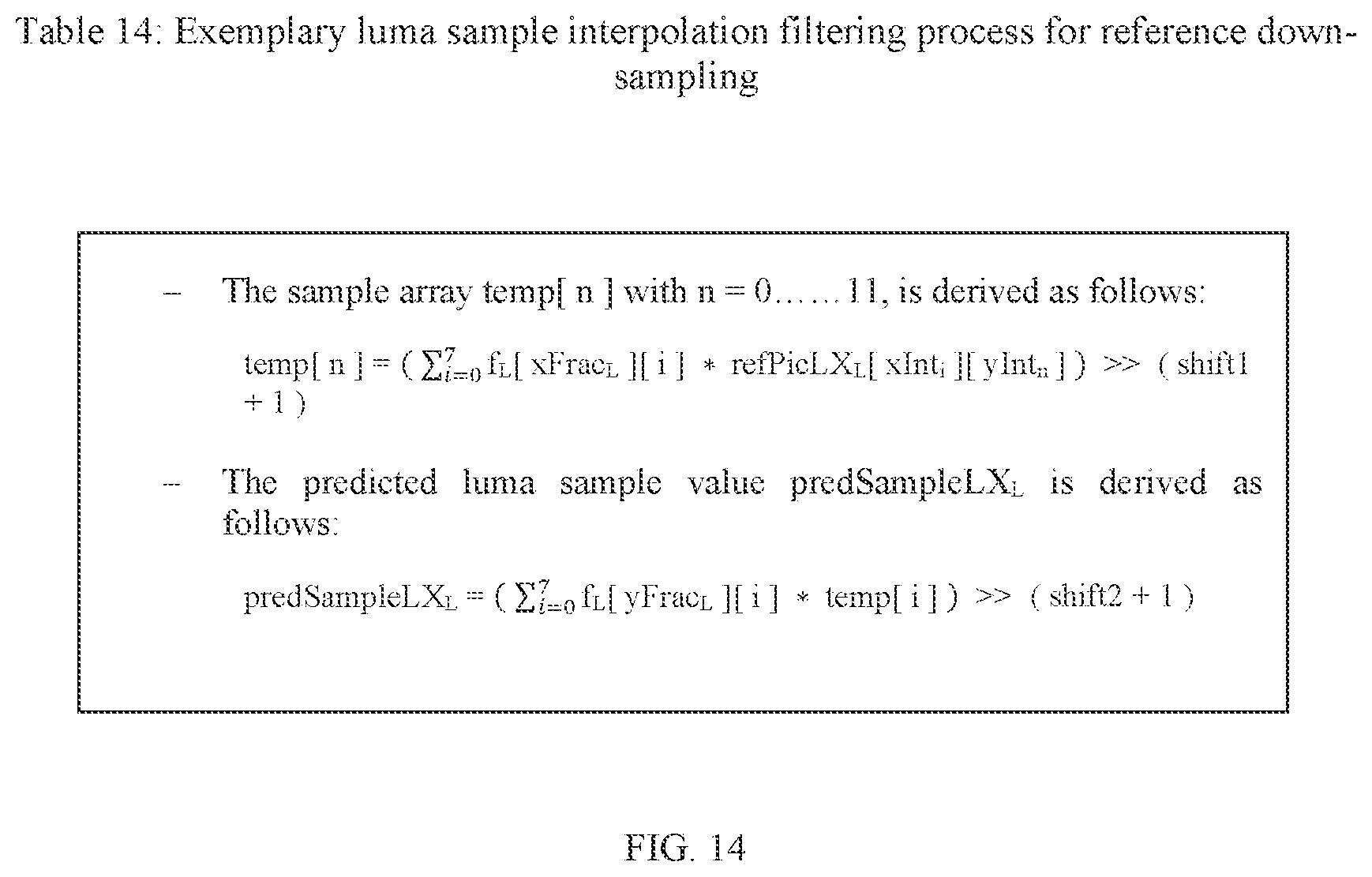 Patent US12348785 Figure 16 – Filters for motion compensation interpolation with reference down-sampling