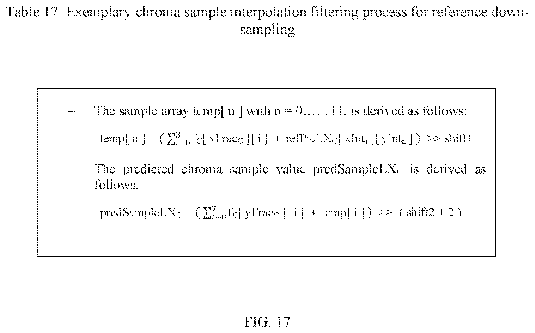 Patent US12348785 Figure 19 – Filters for motion compensation interpolation with reference down-sampling
