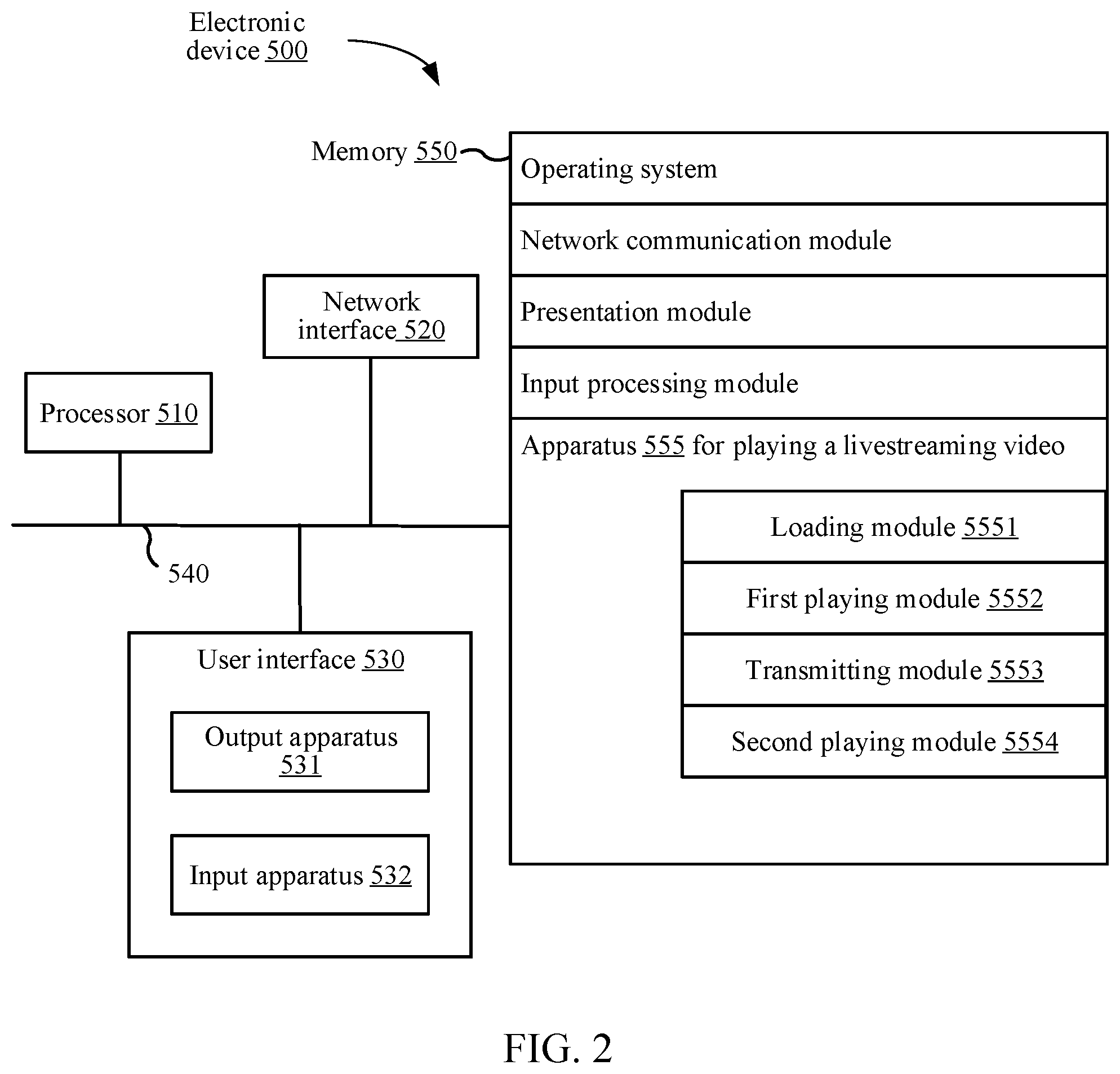Patent US12348791 Figure 2 – Method and apparatus for playing livestreaming video, electronic device, storage medium, and program product