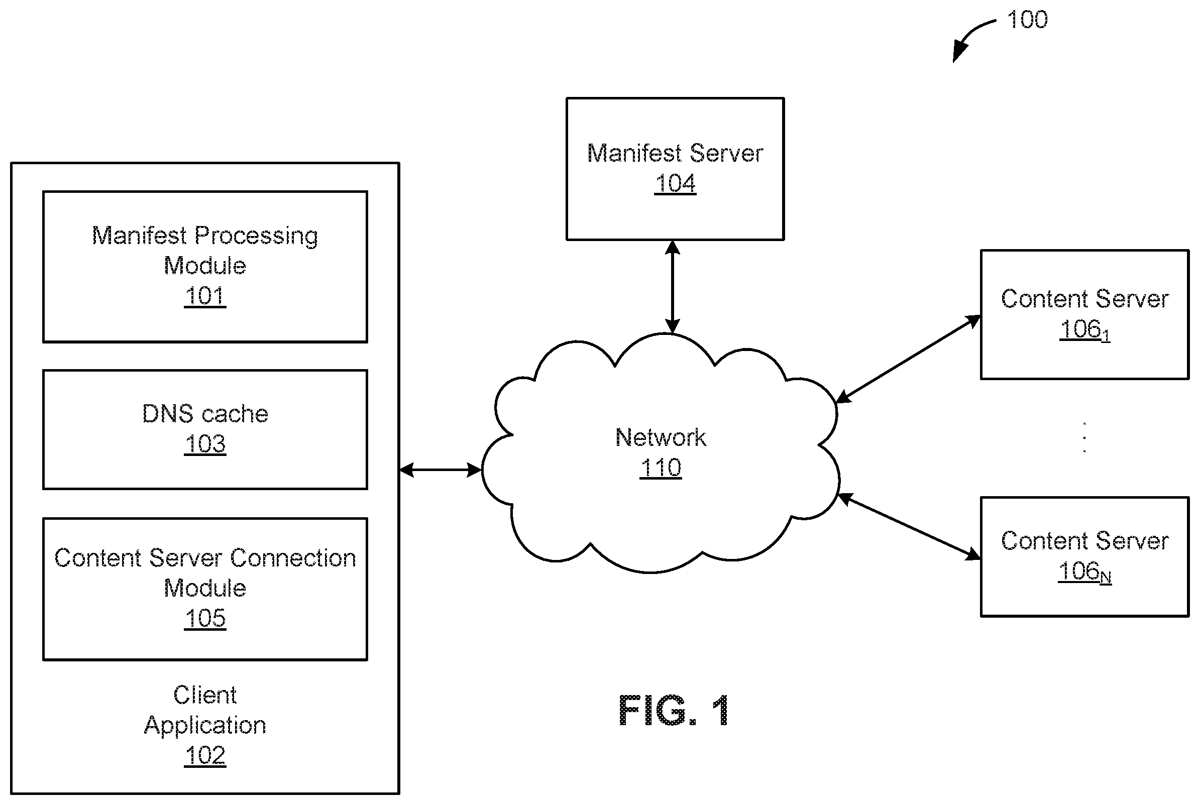 Patent US12348802 Figure 1 – Techniques for bypassing the domain name system