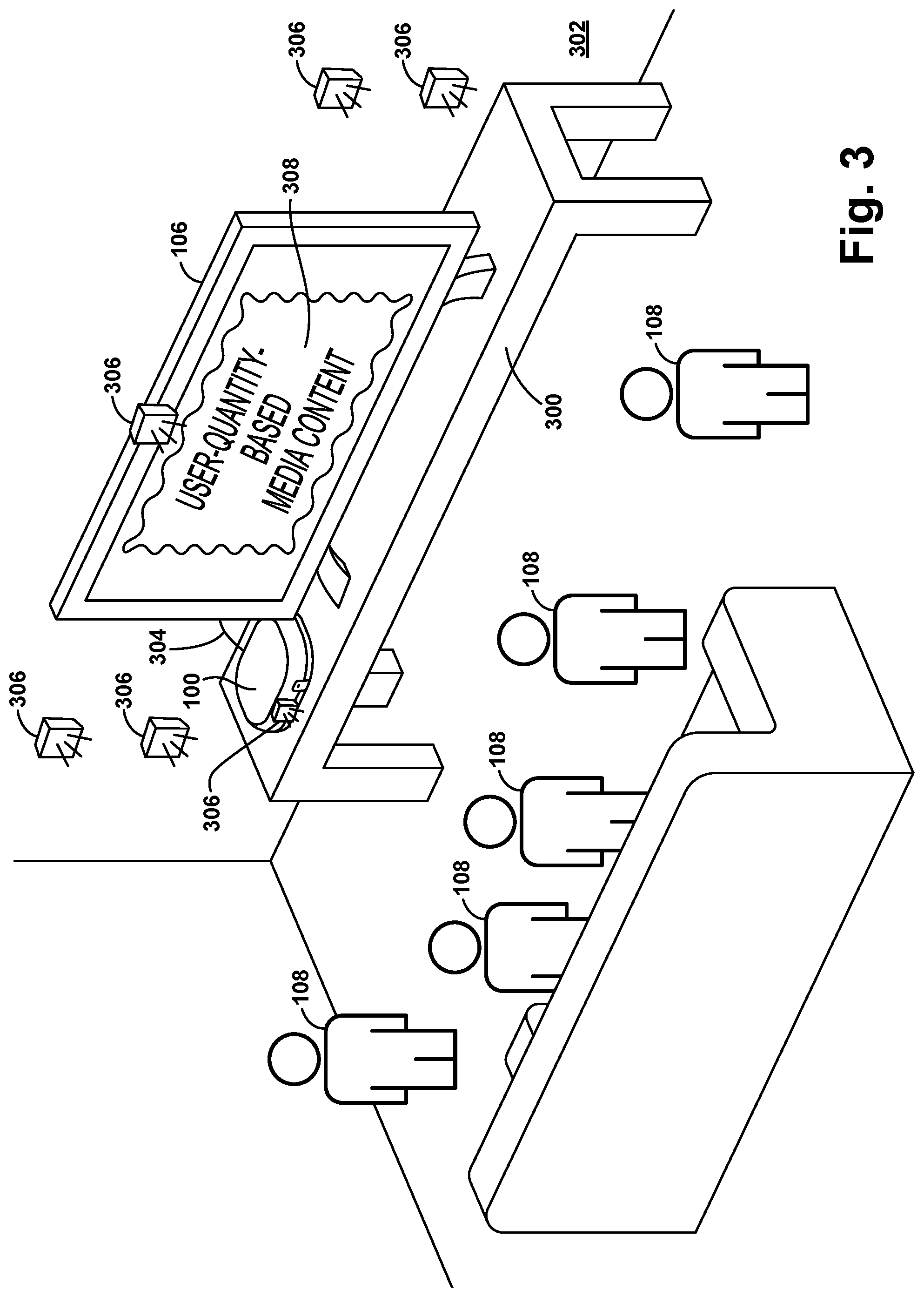 Patent US12348815 Figure 3 – Dynamic control of media-content presentation based on user presence and/or user profile