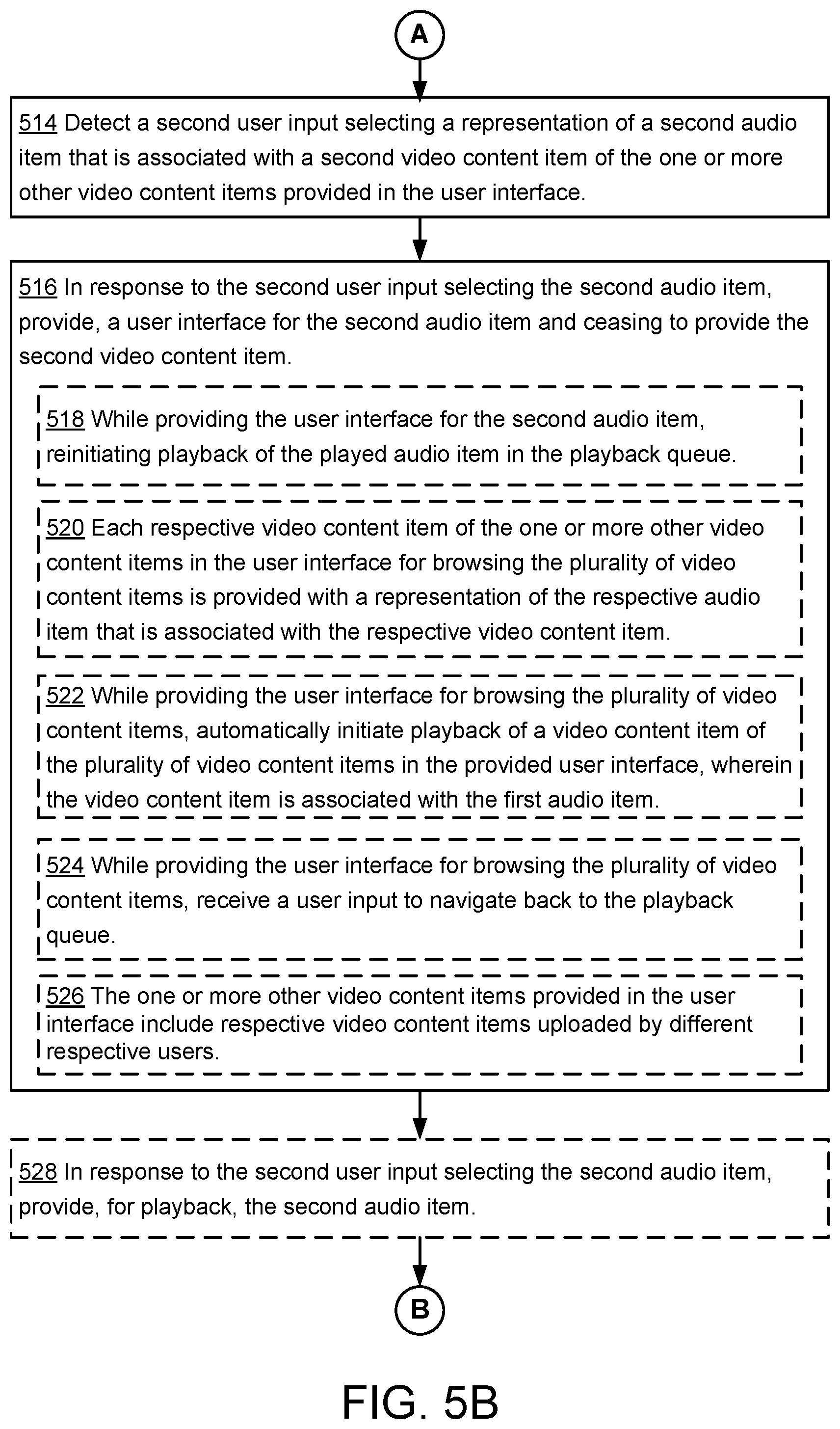 Patent US12348824 Figure 8 – Systems and methods for providing user interfaces for mixed media content types