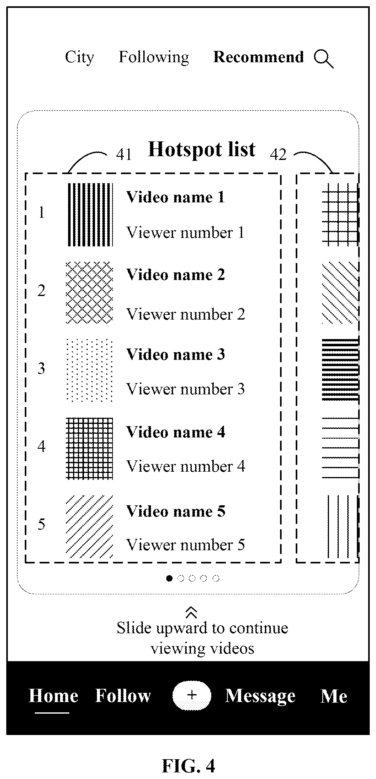 Patent US12348826 Figure 4 – Hotspot list display method, electronic device, and storage medium