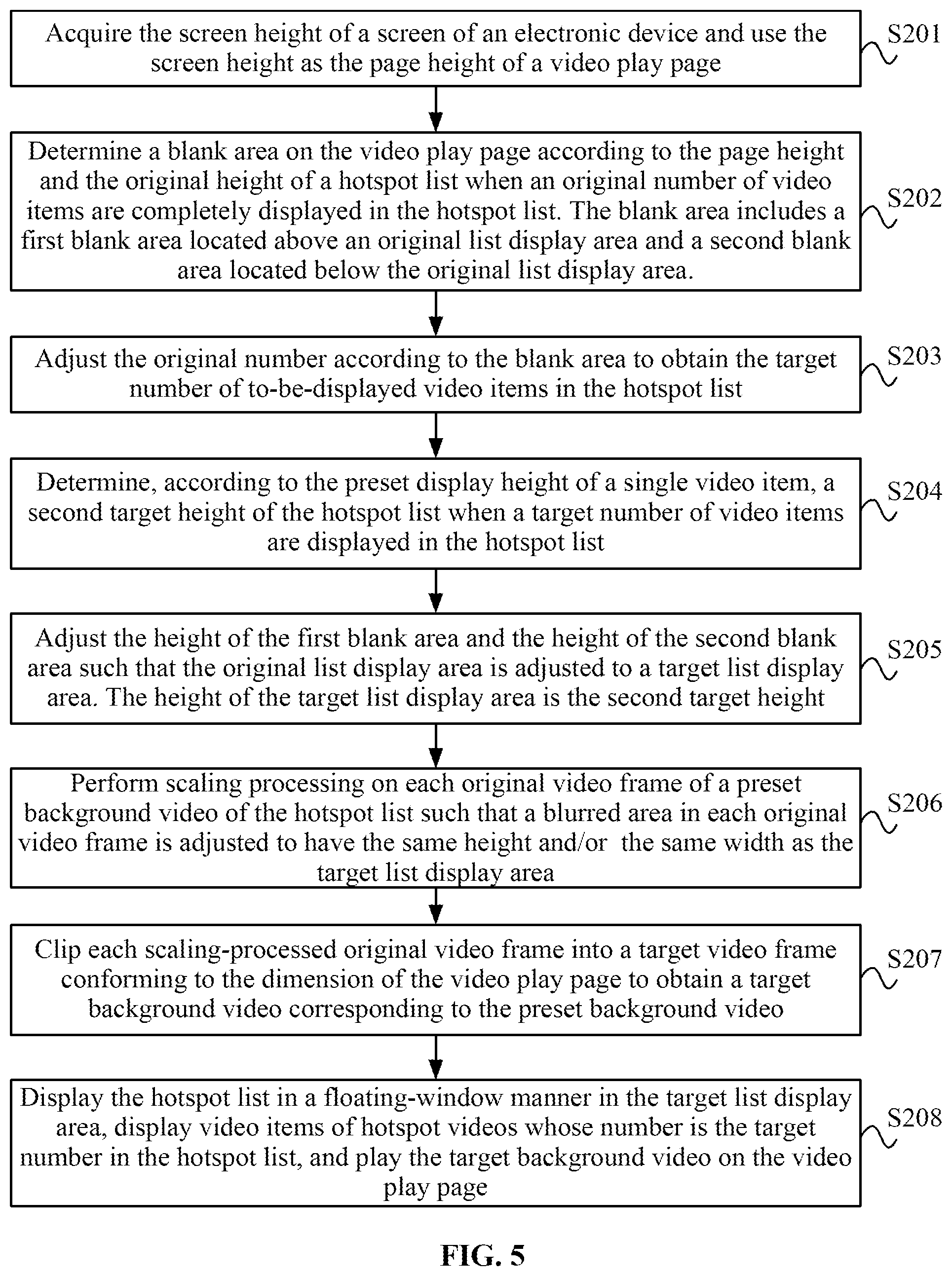 Patent US12348826 Figure 5 – Hotspot list display method, electronic device, and storage medium