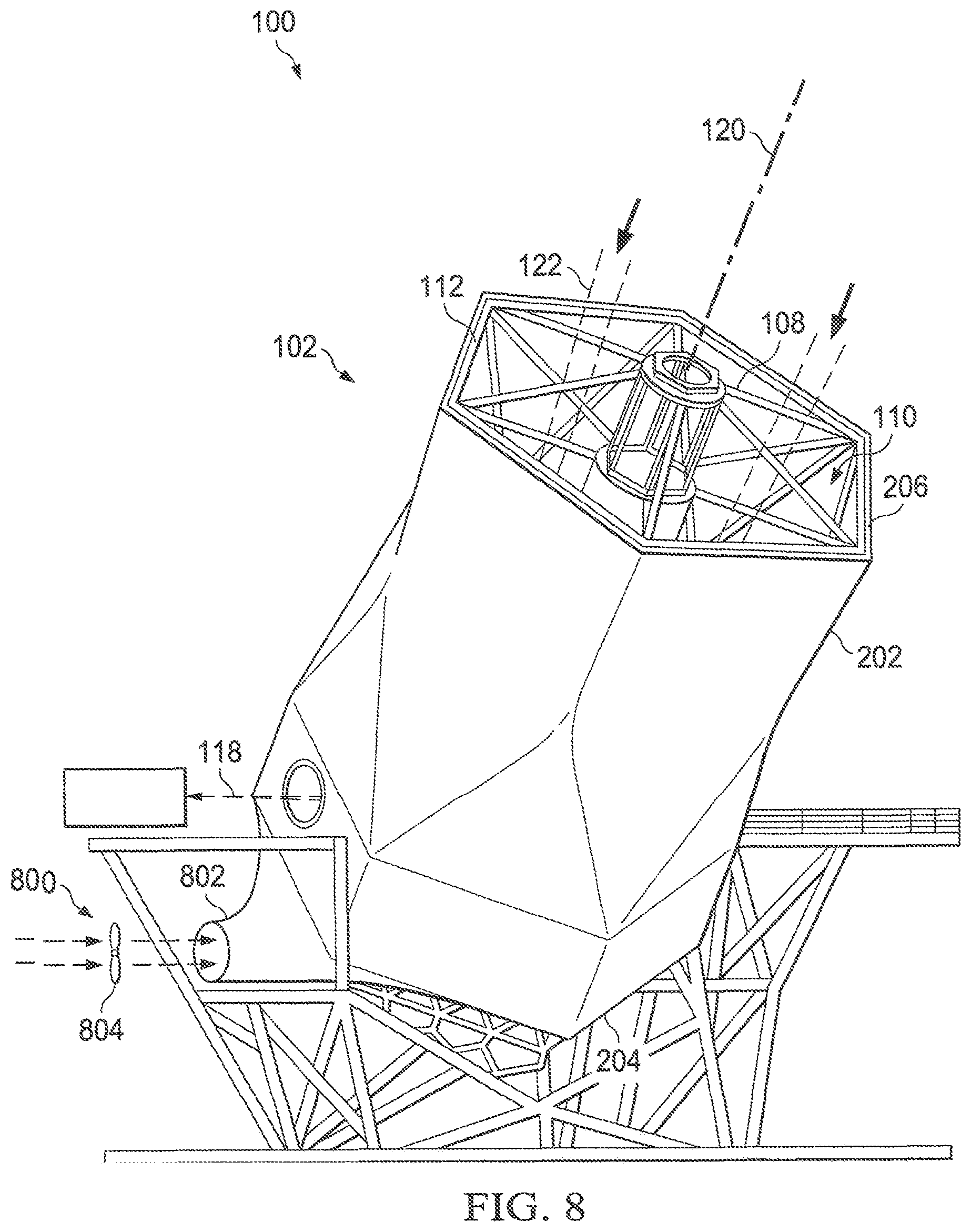 Patent US12348846 Figure 8 – Method and apparatus for extending operational availability for terrestrial optical surveillance systems