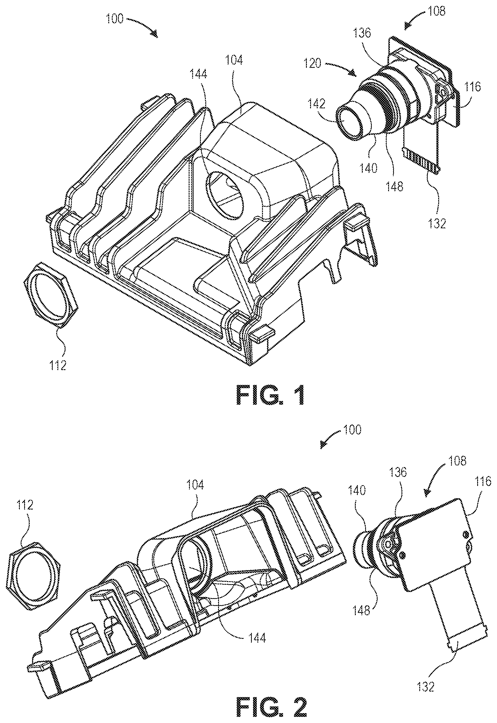 Patent US12348847 — Image sensor assembly with a fastener received by a lens housing — Figure 1