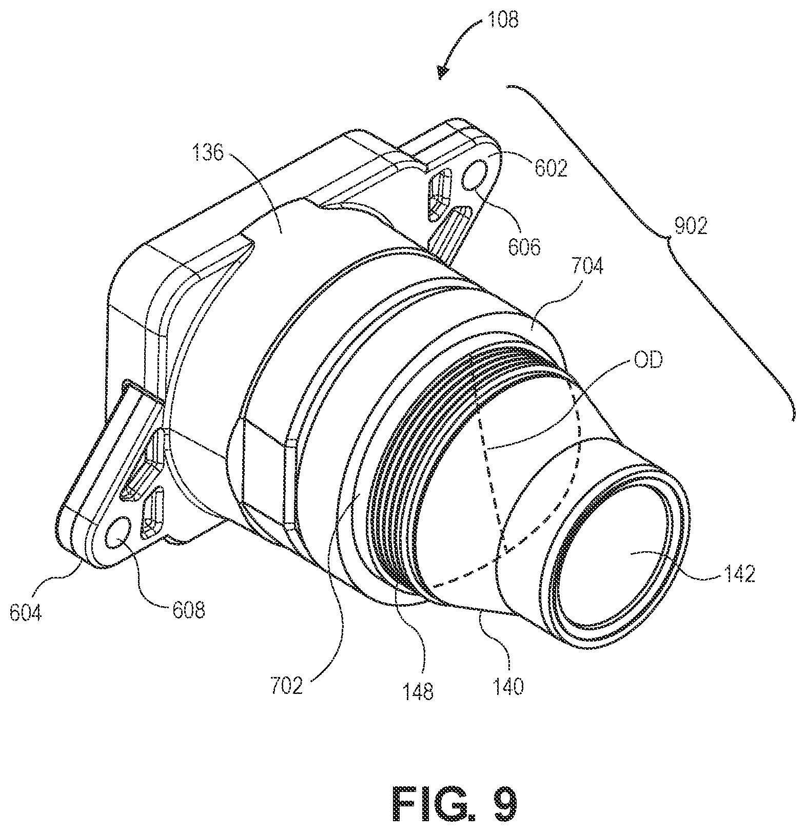Patent US12348847 Figure 5 – Image sensor assembly with a fastener received by a lens housing