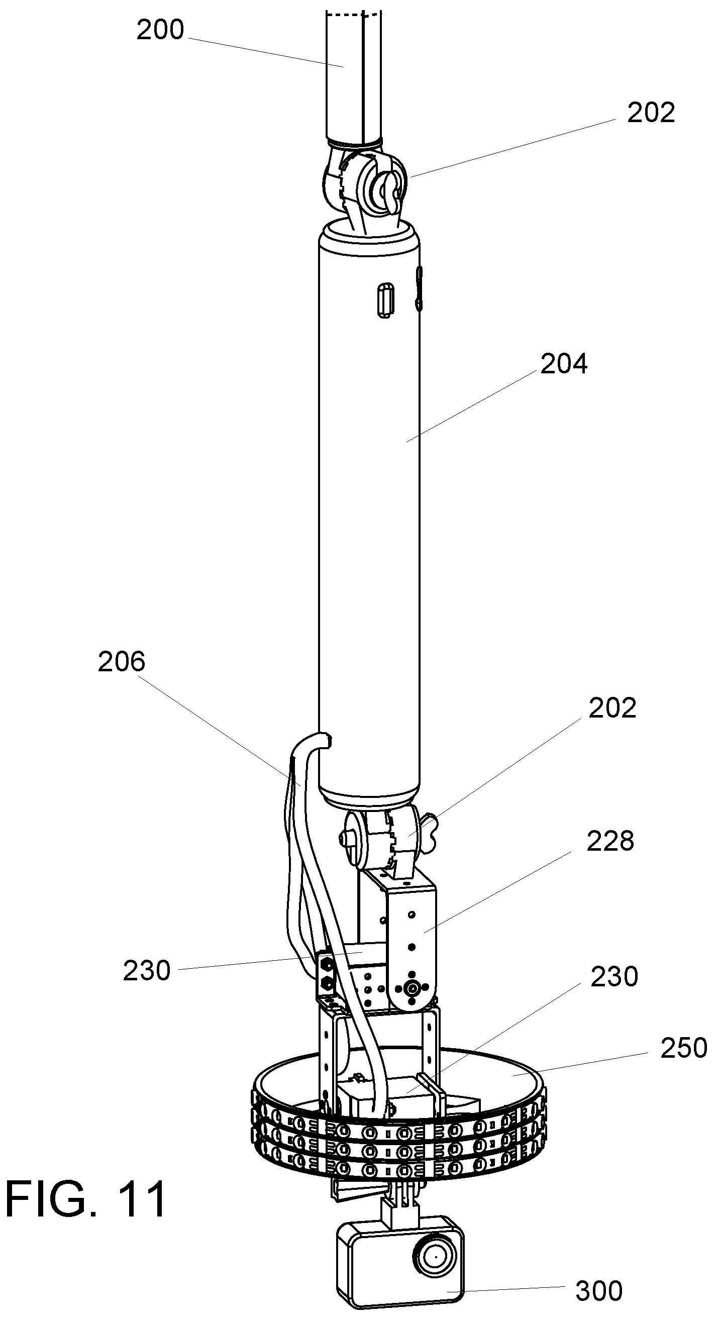 Patent US12348849 Figure 11 – Stabalized electrical manhole inspection tool