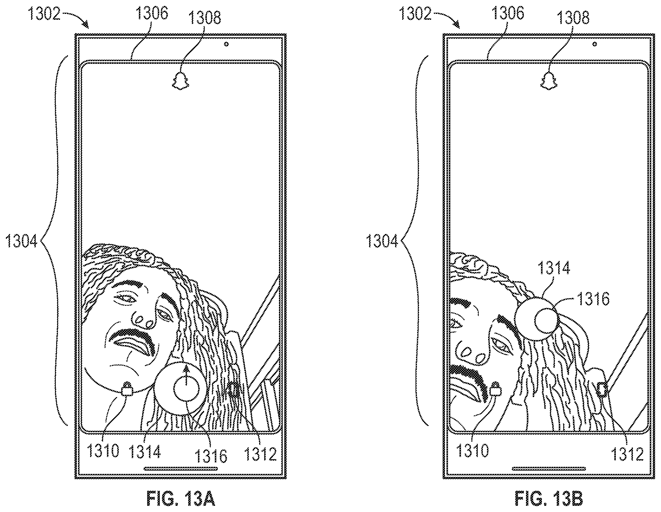 Patent US12348855 Figure 11 – Providing draggable shutter button during video recording