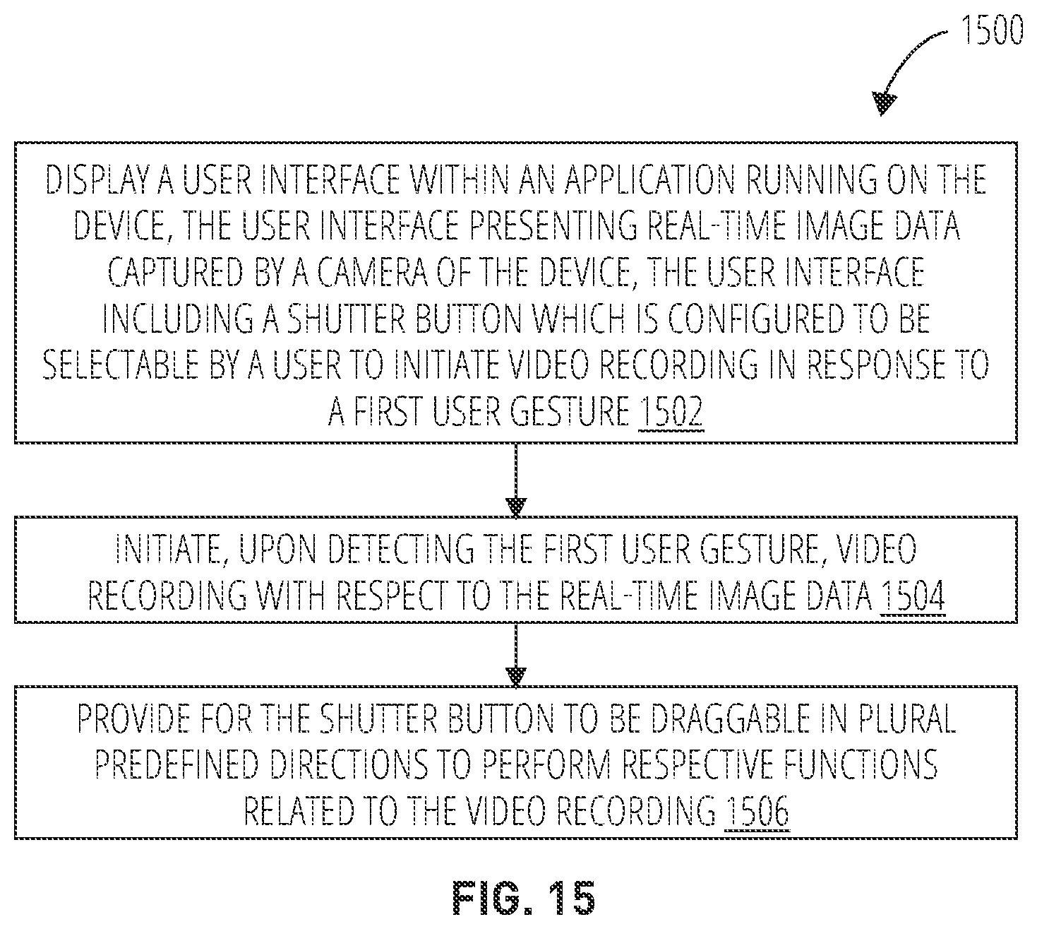 Patent US12348855 Figure 13 – Providing draggable shutter button during video recording