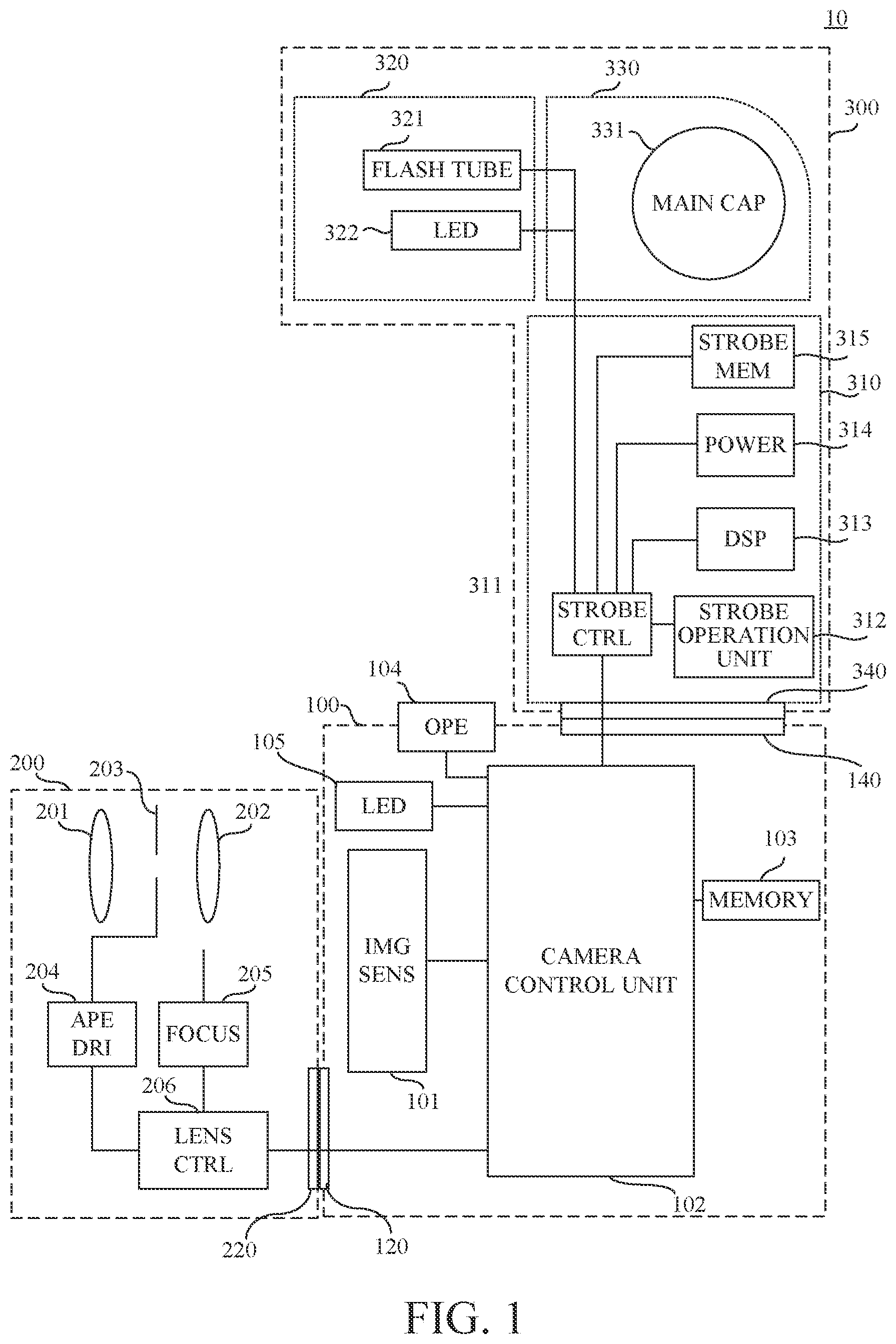 Patent US12348864 Figure 1 – Light emitting apparatus, imaging system, control method of light emitting apparatus, and storage medium