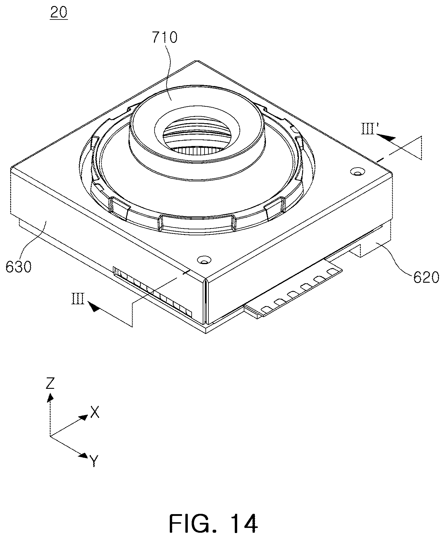 Patent US12348868 Figure 16 – Camera module actuator for optical image stabilization with movable image sensor