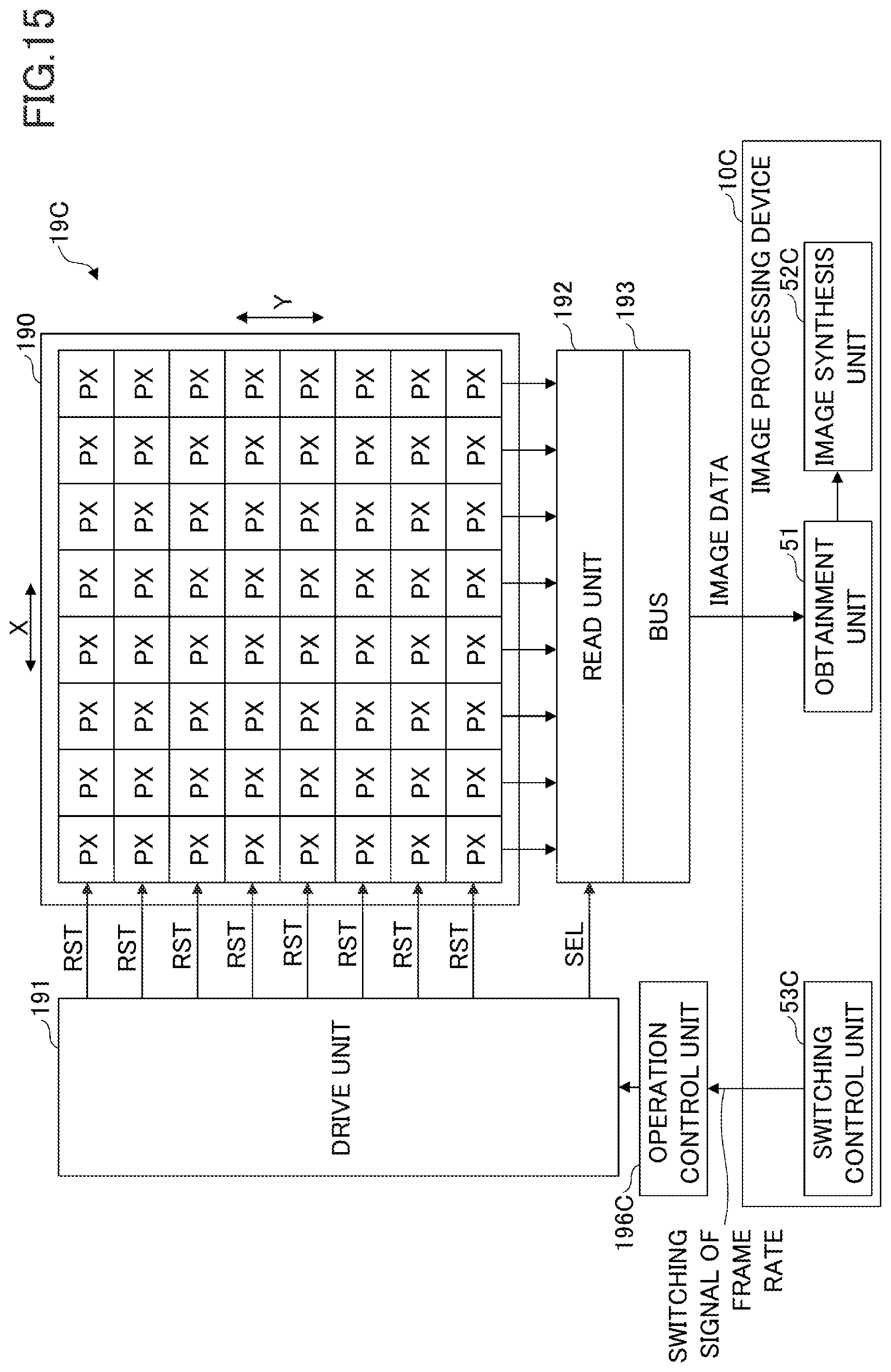 Patent US12348877 Figure 15 – Imaging device and image processing device
