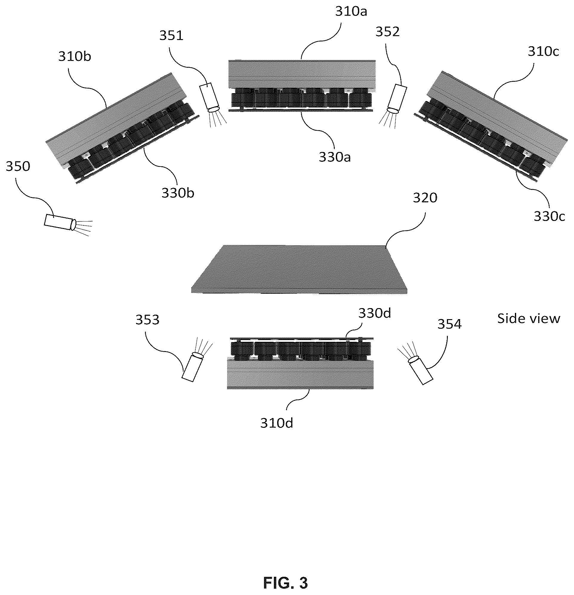 Patent US12348879 Figure 3 – Unscanned optical inspection system using a micro camera array