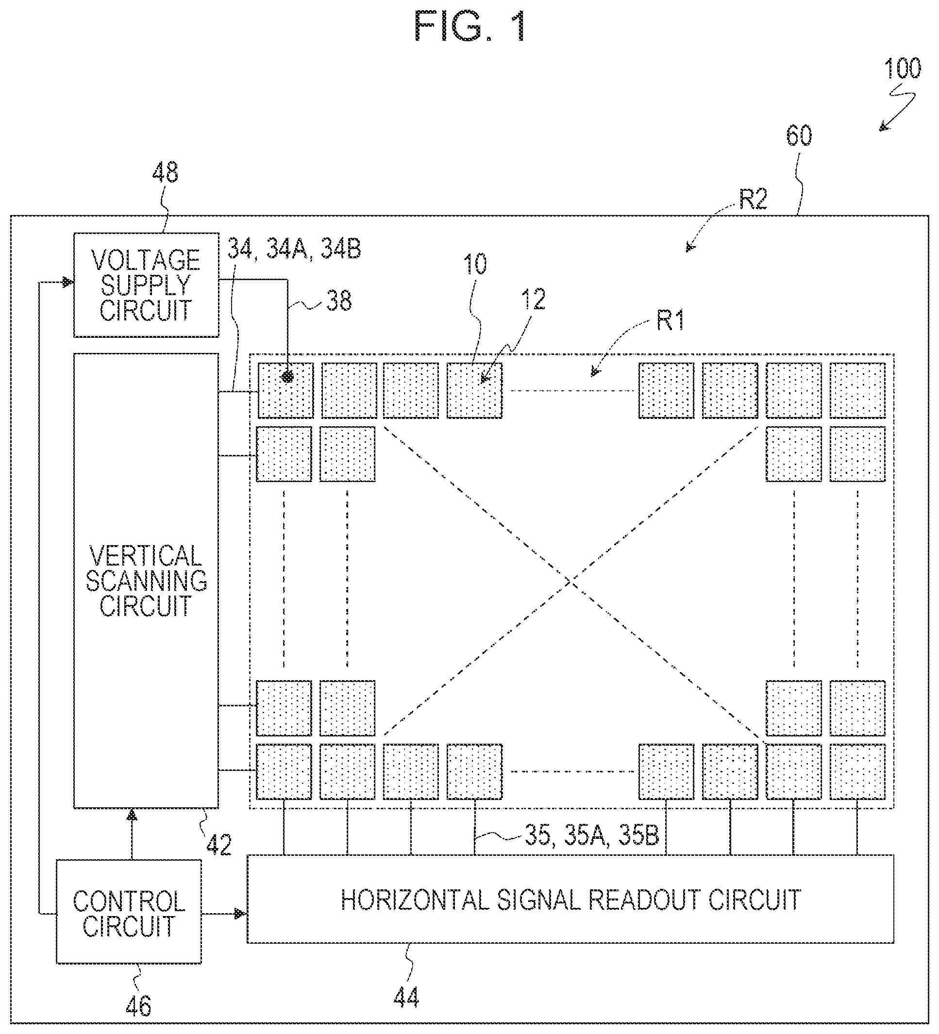 Patent US12348884 — Imaging device and method for driving the same — Figure 1