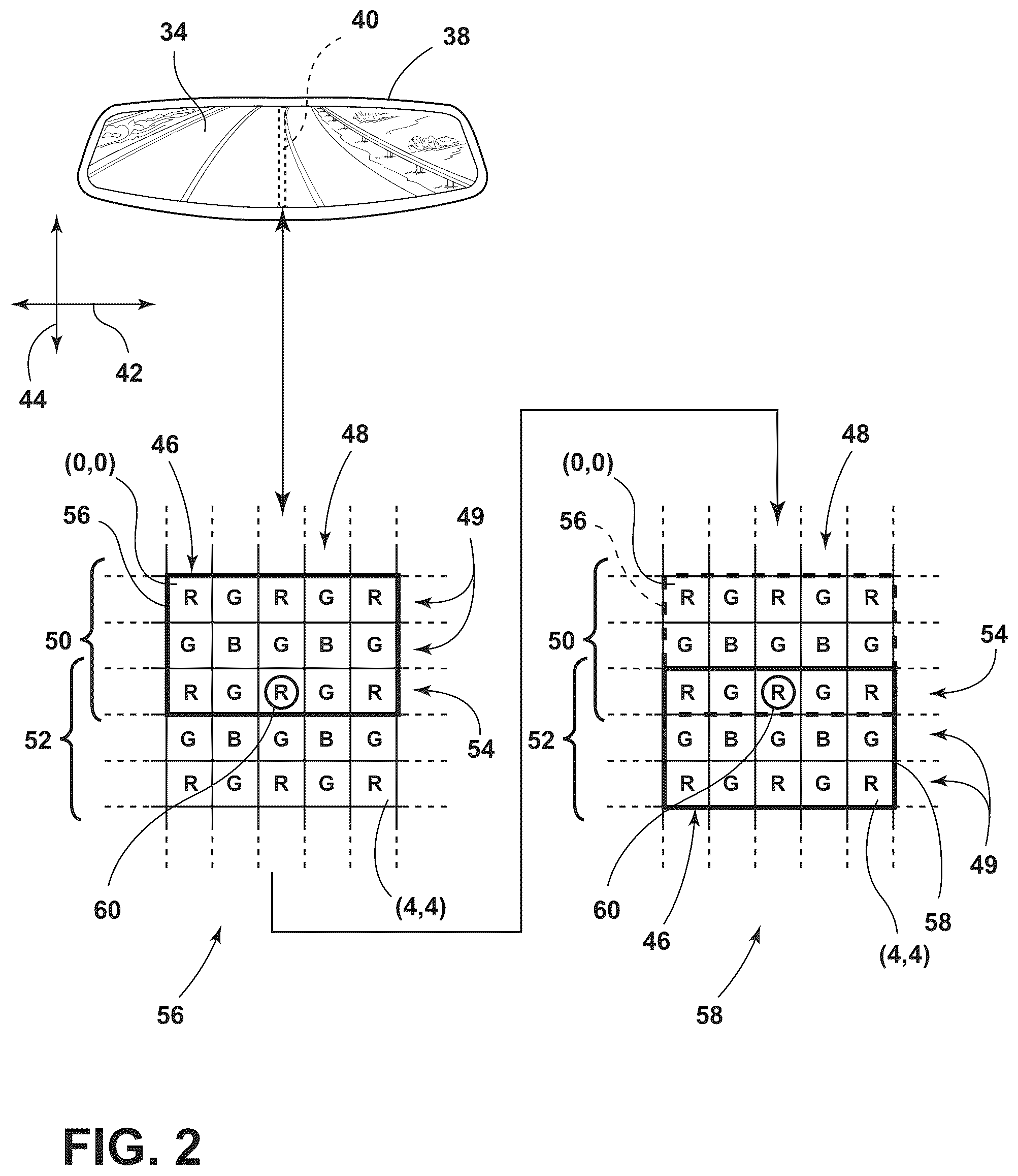 Patent US12348885 Figure 2 – Image processing for pixel correction