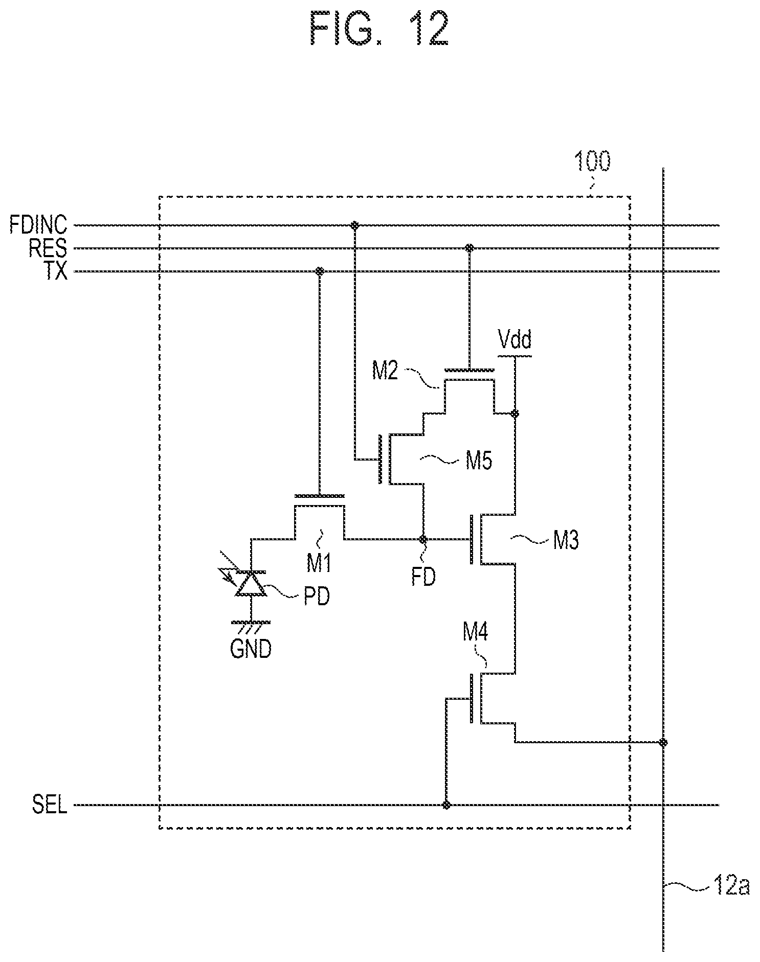 Patent US12348887 Figure 12 – Photoelectric conversion device