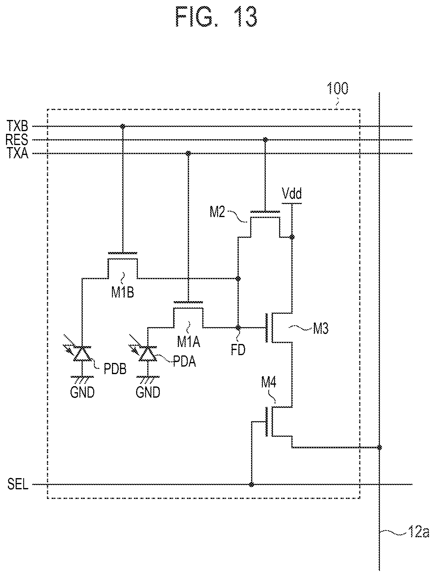 Patent US12348887 Figure 13 – Photoelectric conversion device