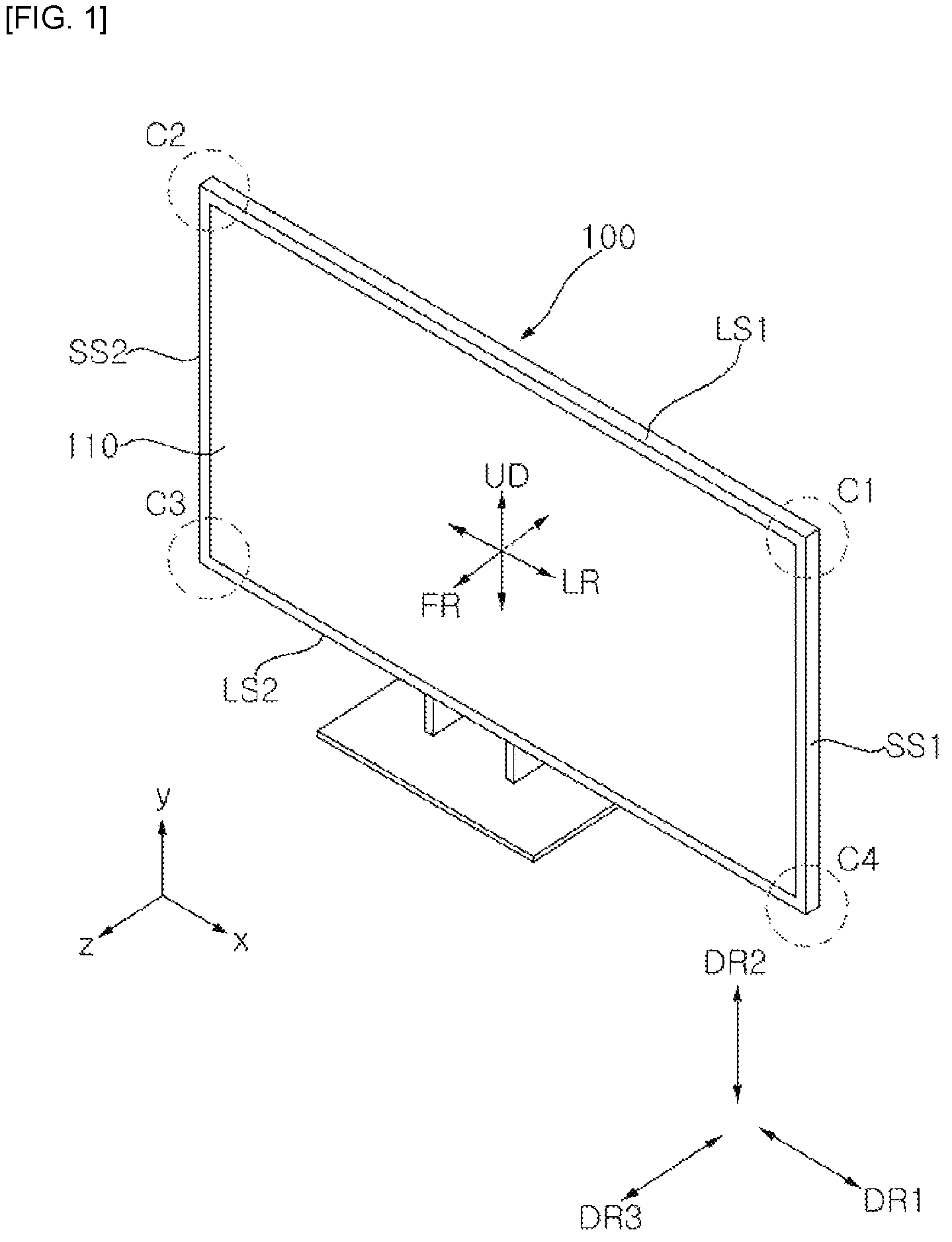 Patent US12348893 Figure 1 – Display device