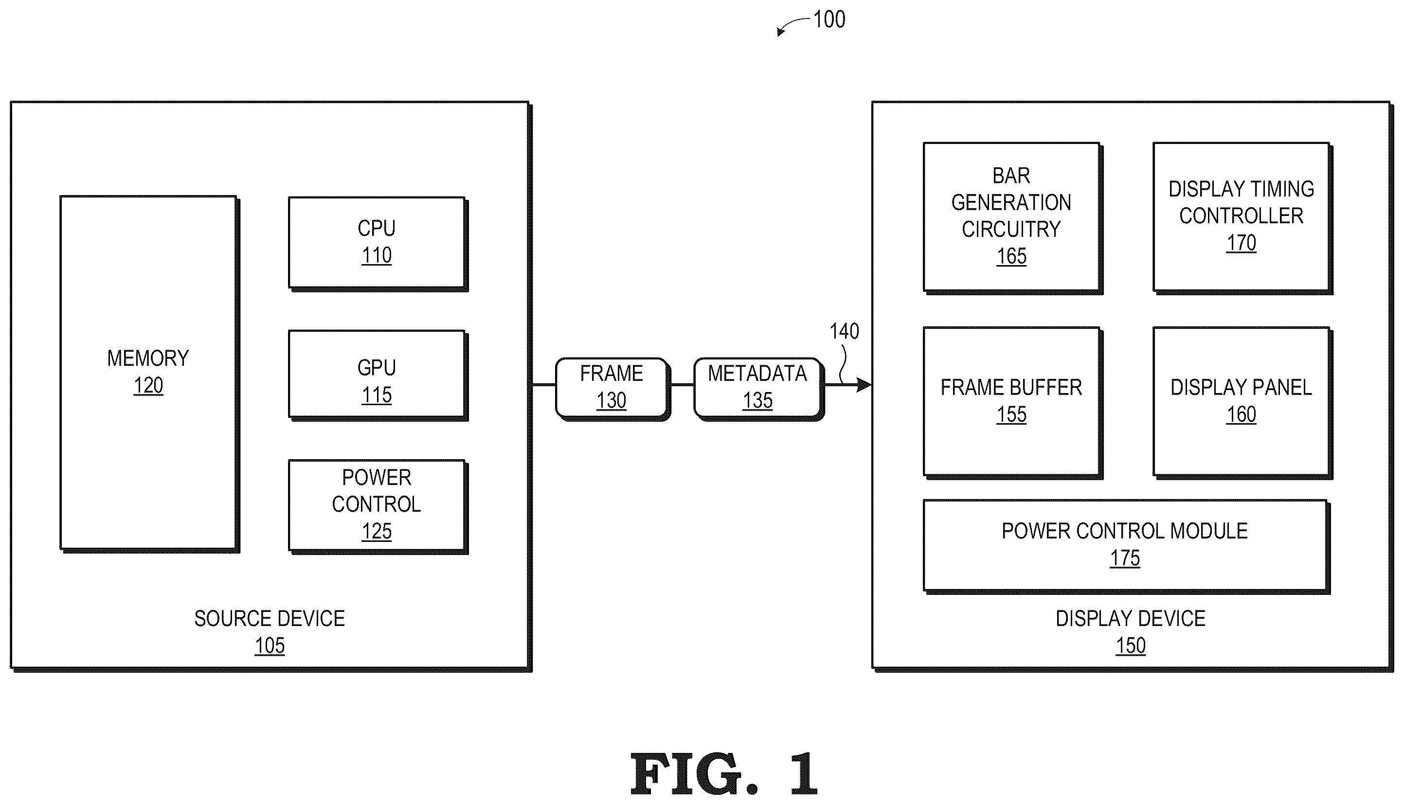 Patent US12348895 Figure 1 – Video frame transport