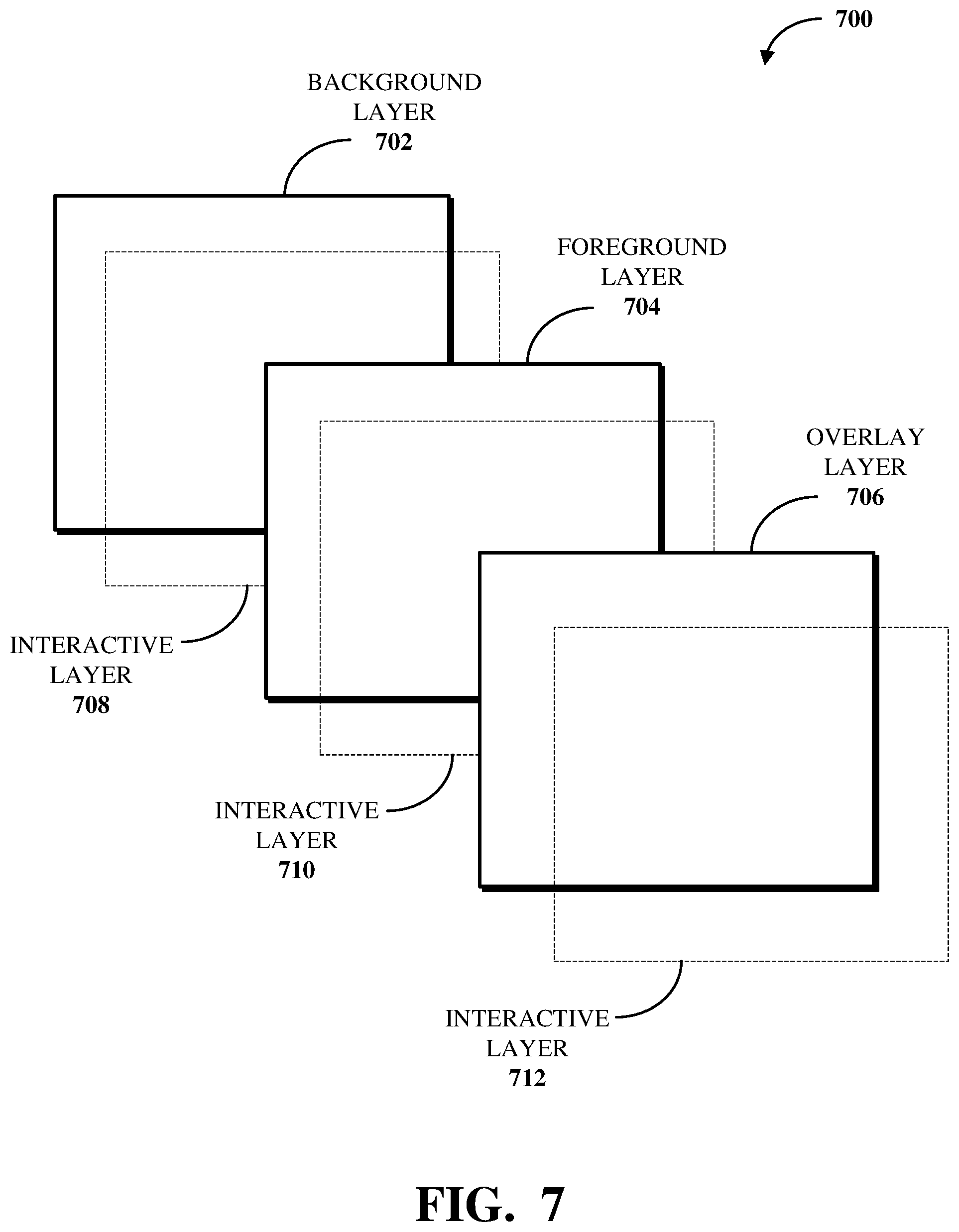 Patent US12348901 Figure 7 – Outputting information associated with an interacted object depicted within a video stream