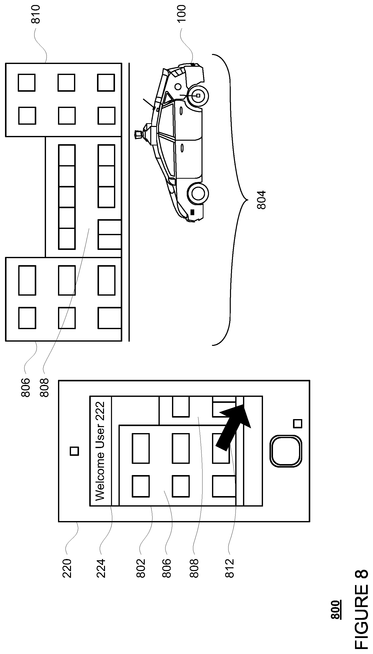 Patent US12348907 Figure 8 – Augmented reality display to preserve user privacy