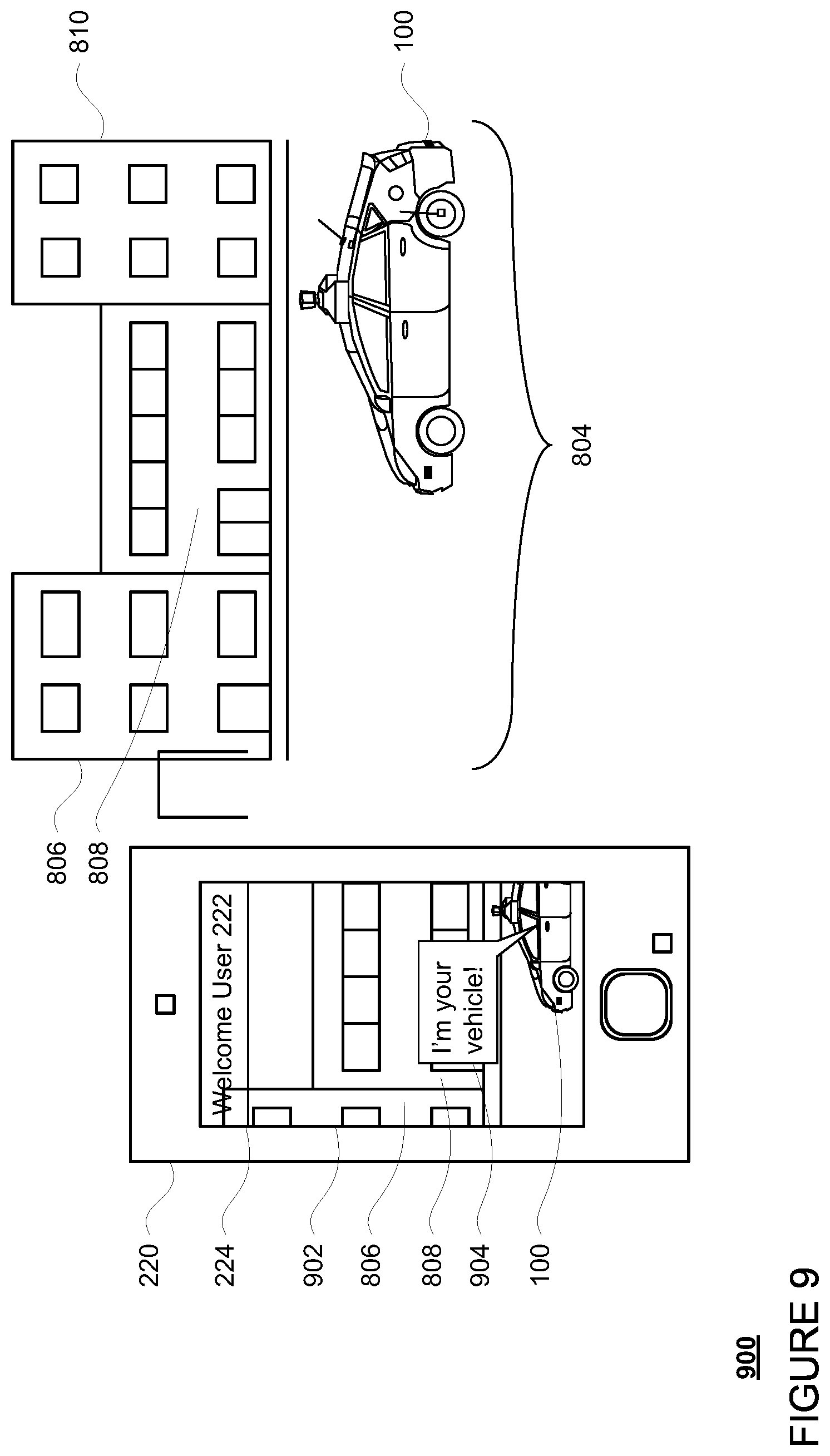 Patent US12348907 Figure 9 – Augmented reality display to preserve user privacy