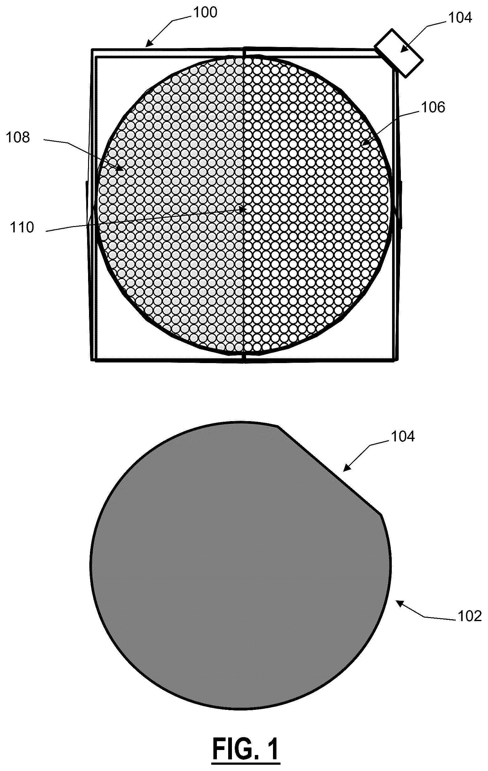 Patent US12348913 Figure 1 – Crosspoint switch with μLED IO ports and imaging fiber cables