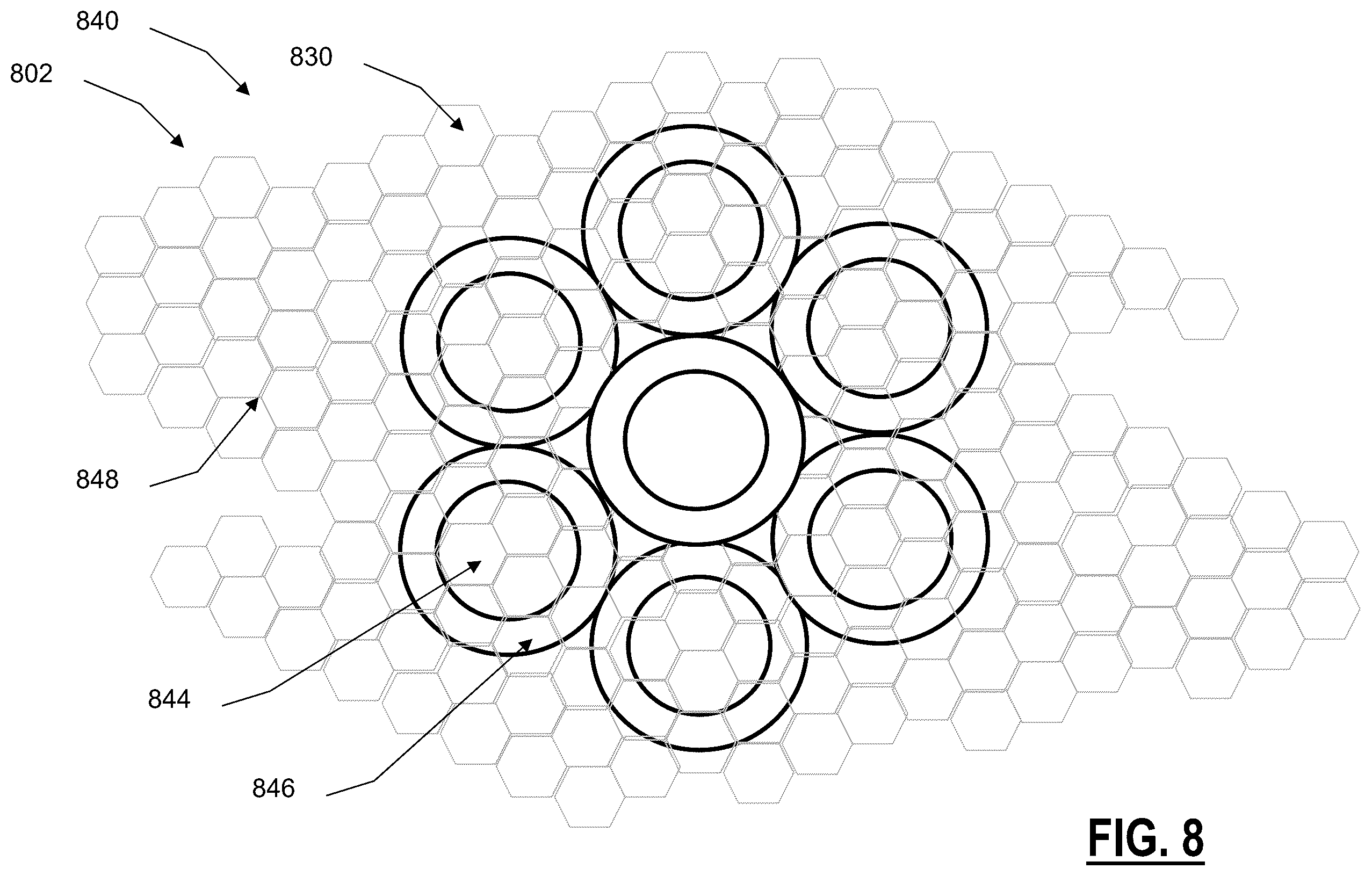Patent US12348913 Figure 8 – Crosspoint switch with μLED IO ports and imaging fiber cables