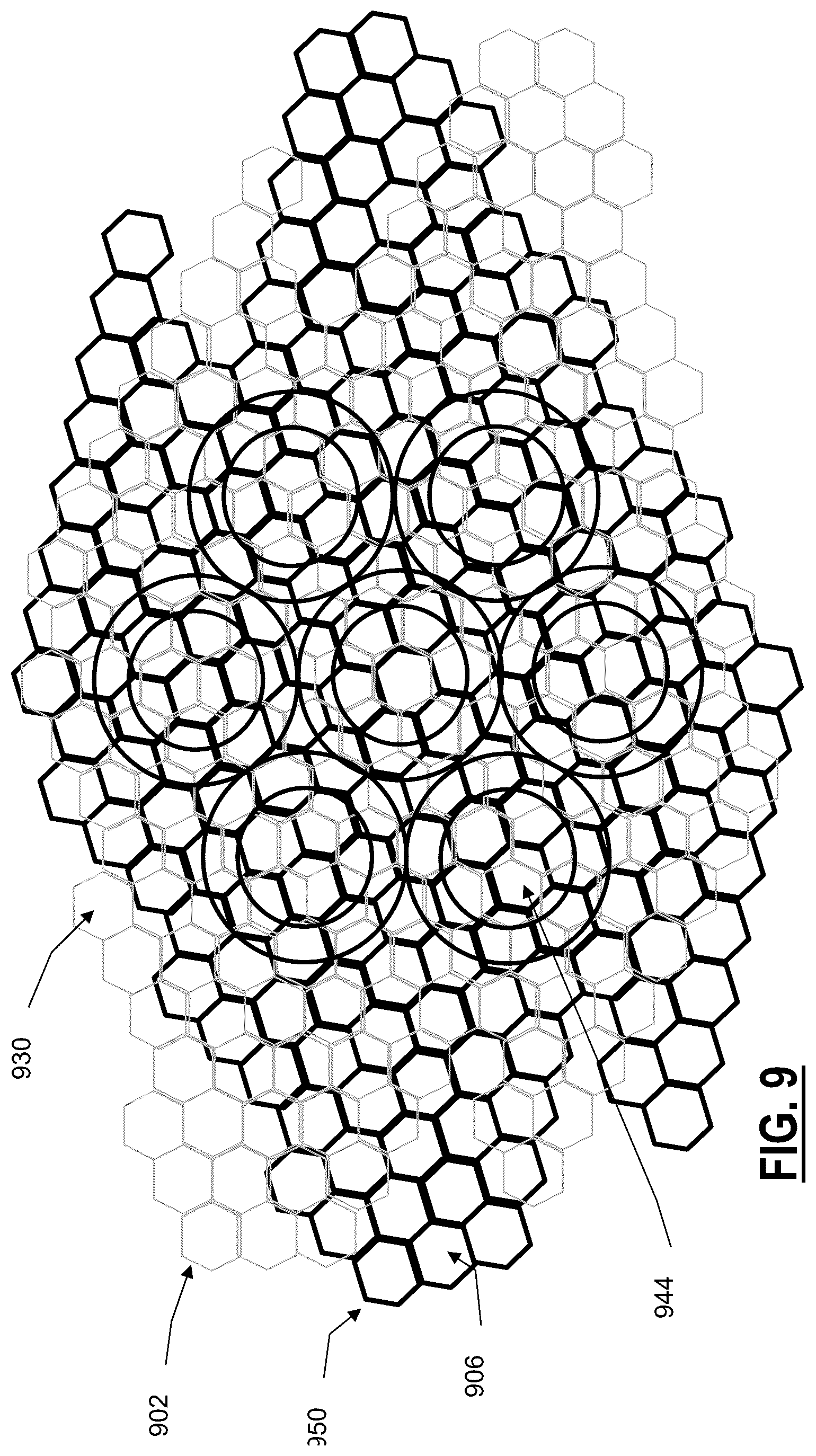 Patent US12348913 Figure 9 – Crosspoint switch with μLED IO ports and imaging fiber cables