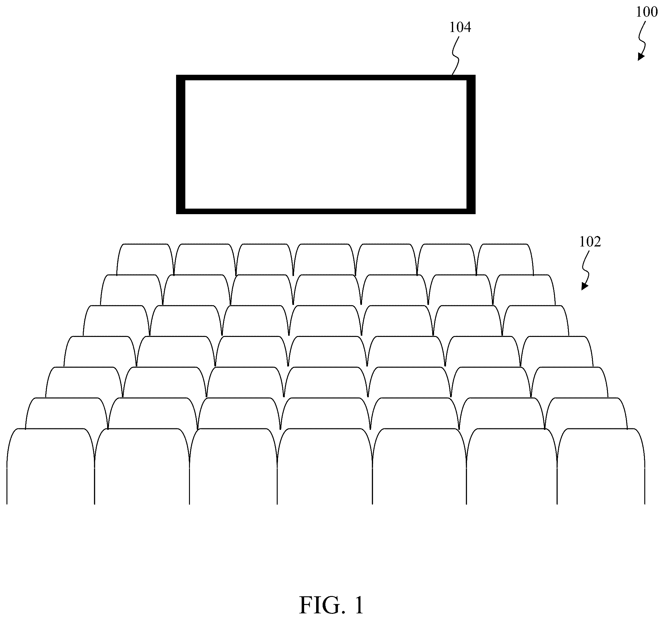 Patent US12348918 Figure 1 – Integrated audiovisual system