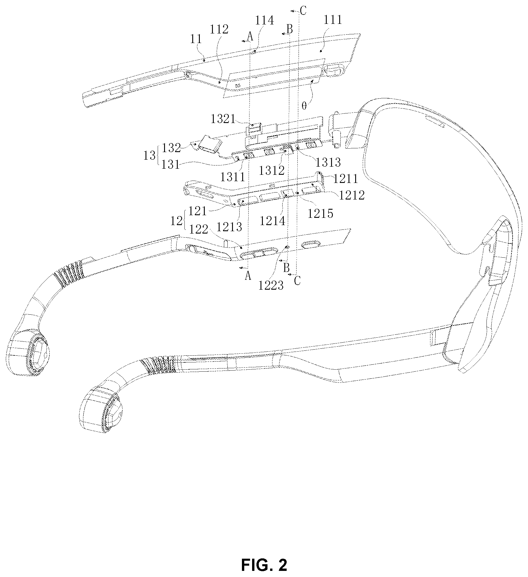 Patent US12348920 Figure 2 – Electronic components and glasses