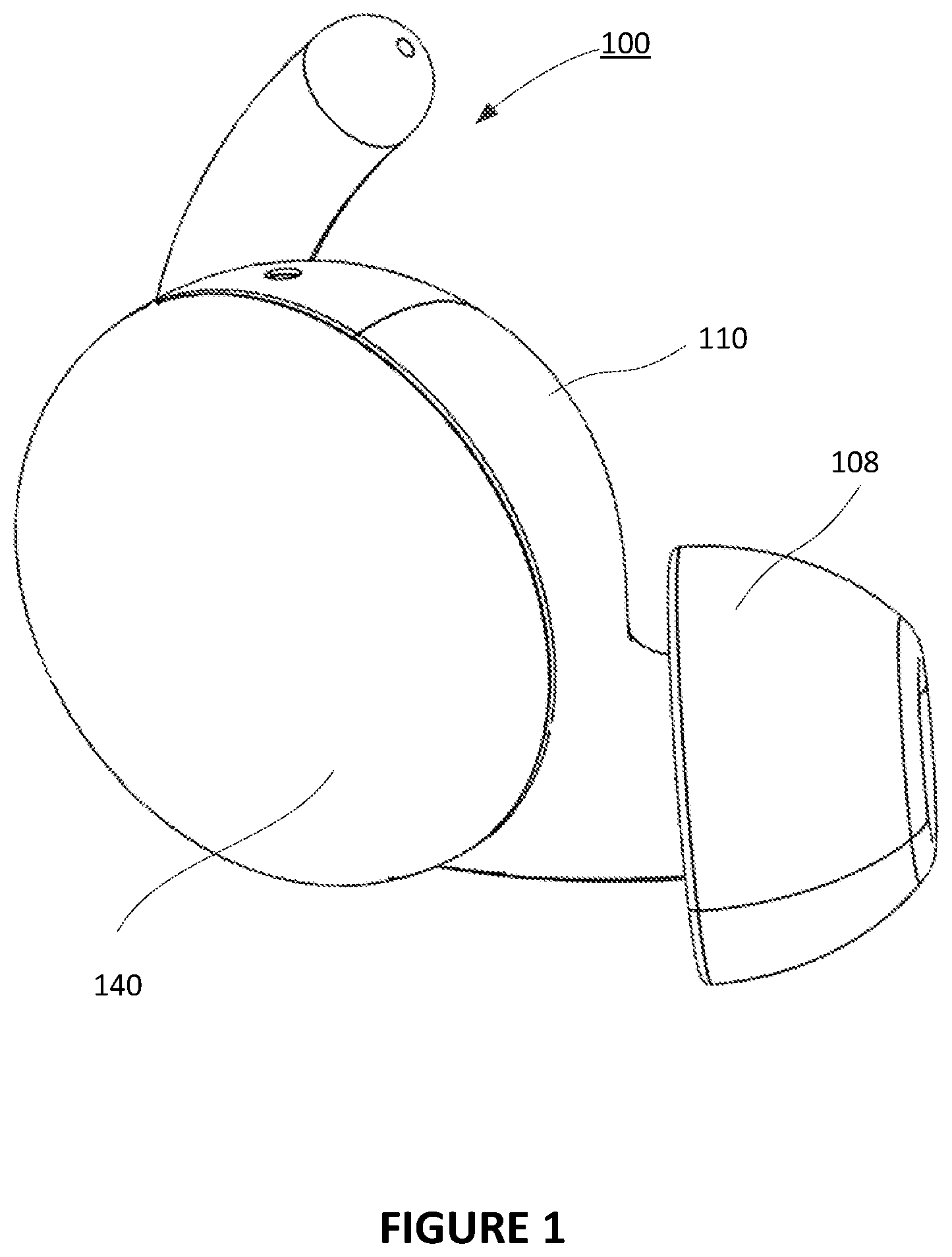 Patent US12348923 Figure 1 – Systems, device assemblies, and methods for achieving acoustic seal and ingress protection