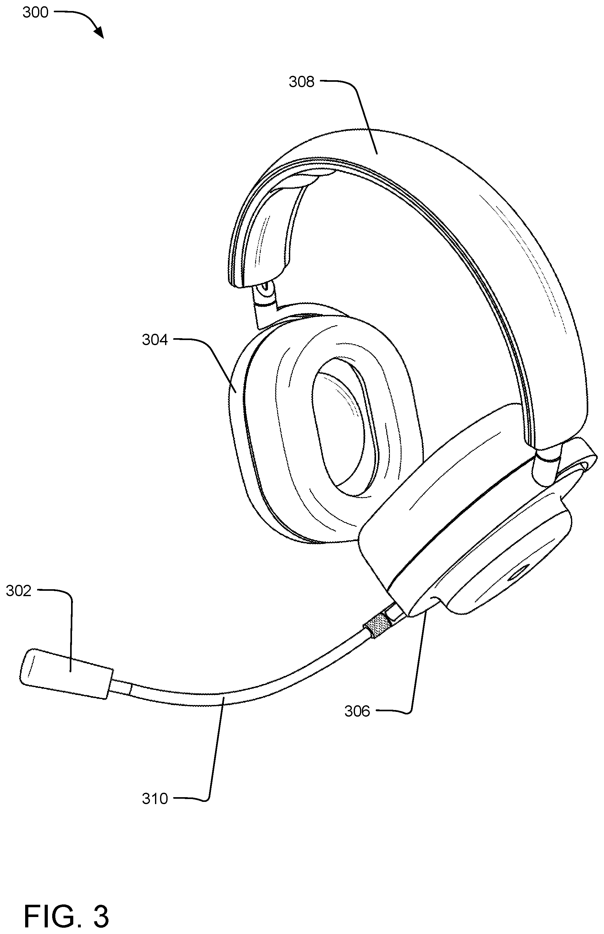 Patent US12348926 Figure 3 – Multi-microphone headset