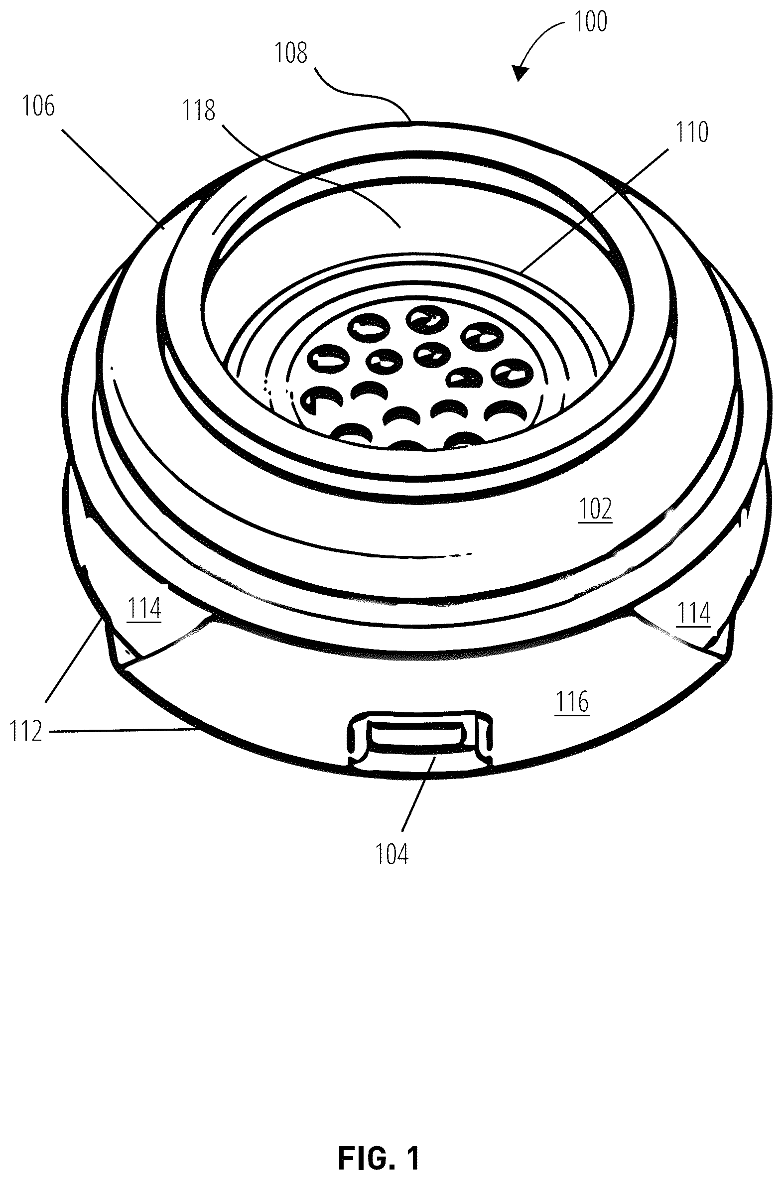Patent US12348928 Figure 1 – Suction cup headphone apparatus