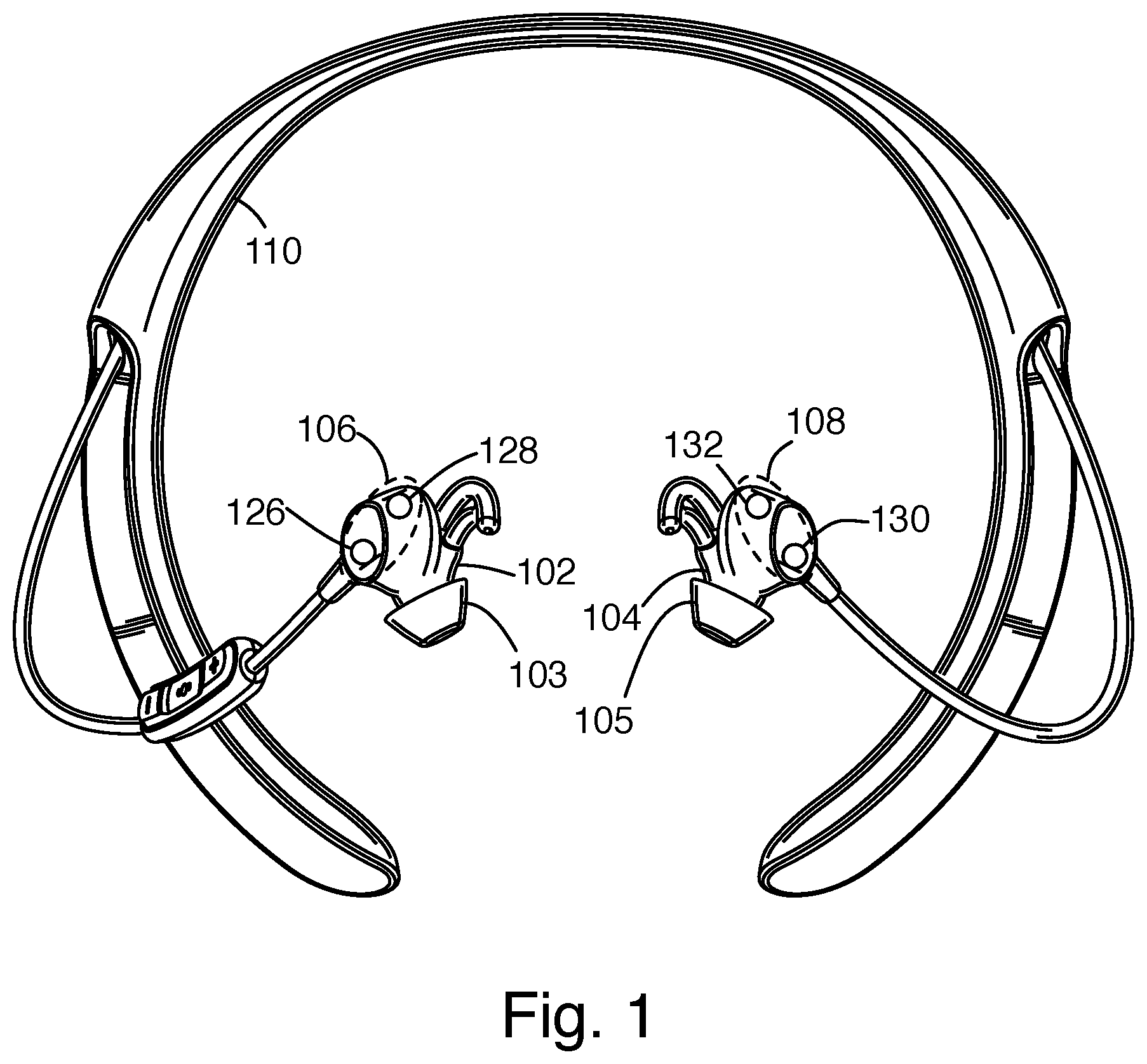 Patent US12348932 Figure 1 – Hearing assistance using active noise reduction