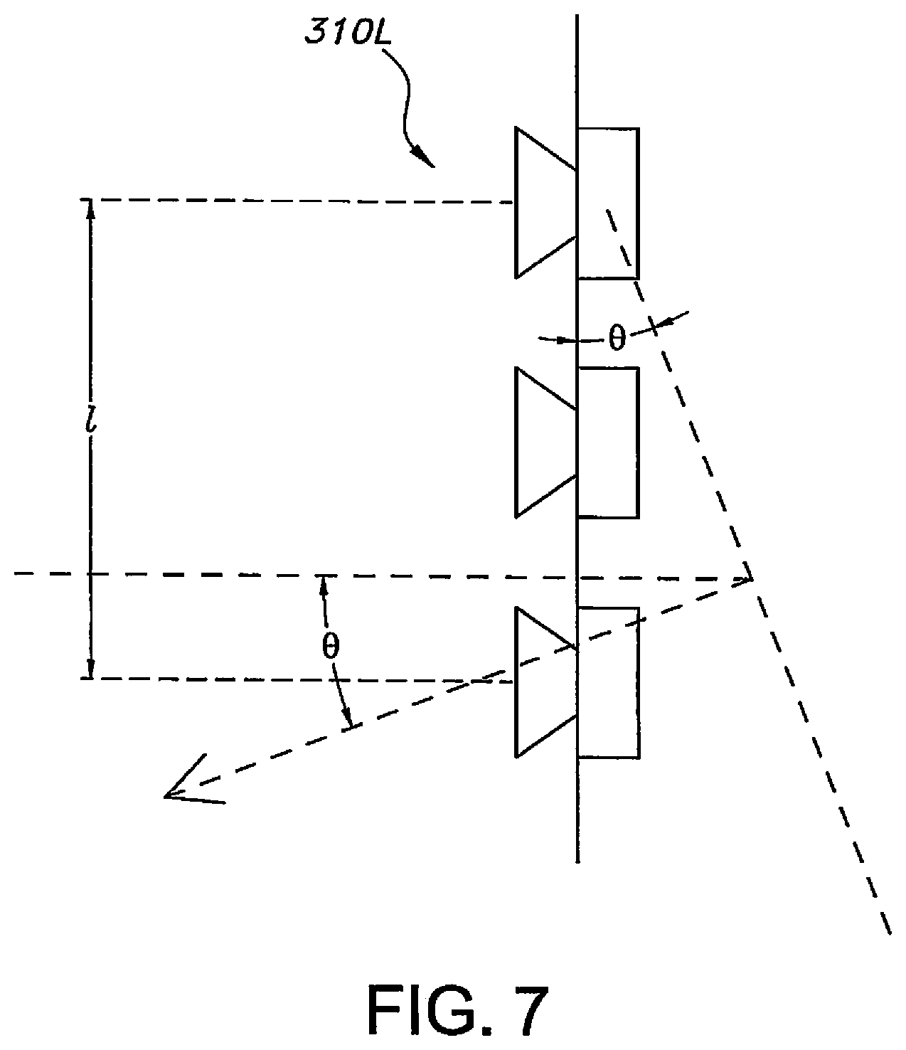 Patent US12348949 Figure 8 – Active cancellation of a height-channel soundbar array's forward sound radiation