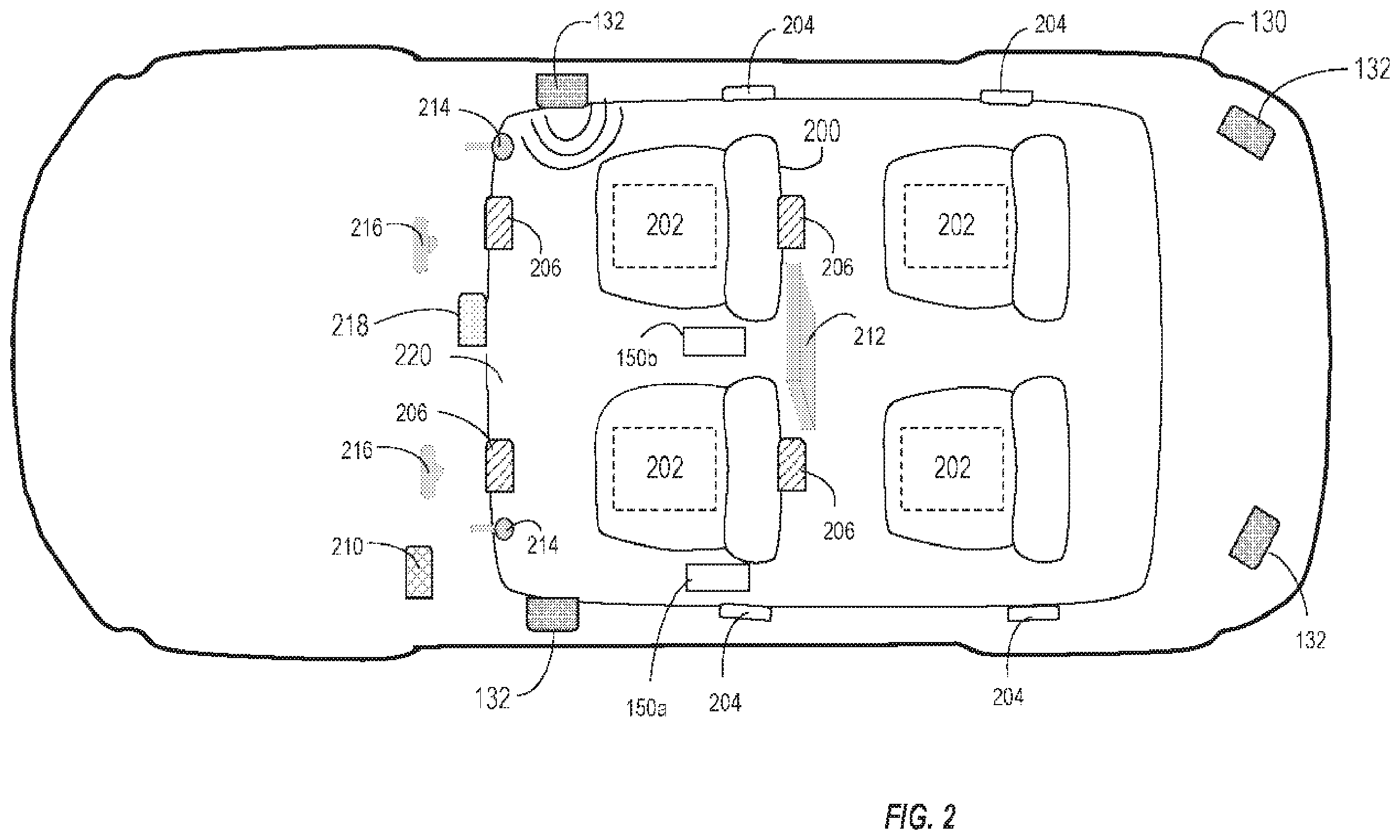 Patent US12348962 Figure 2 – Multi-factor authentication and access control in a vehicular environment