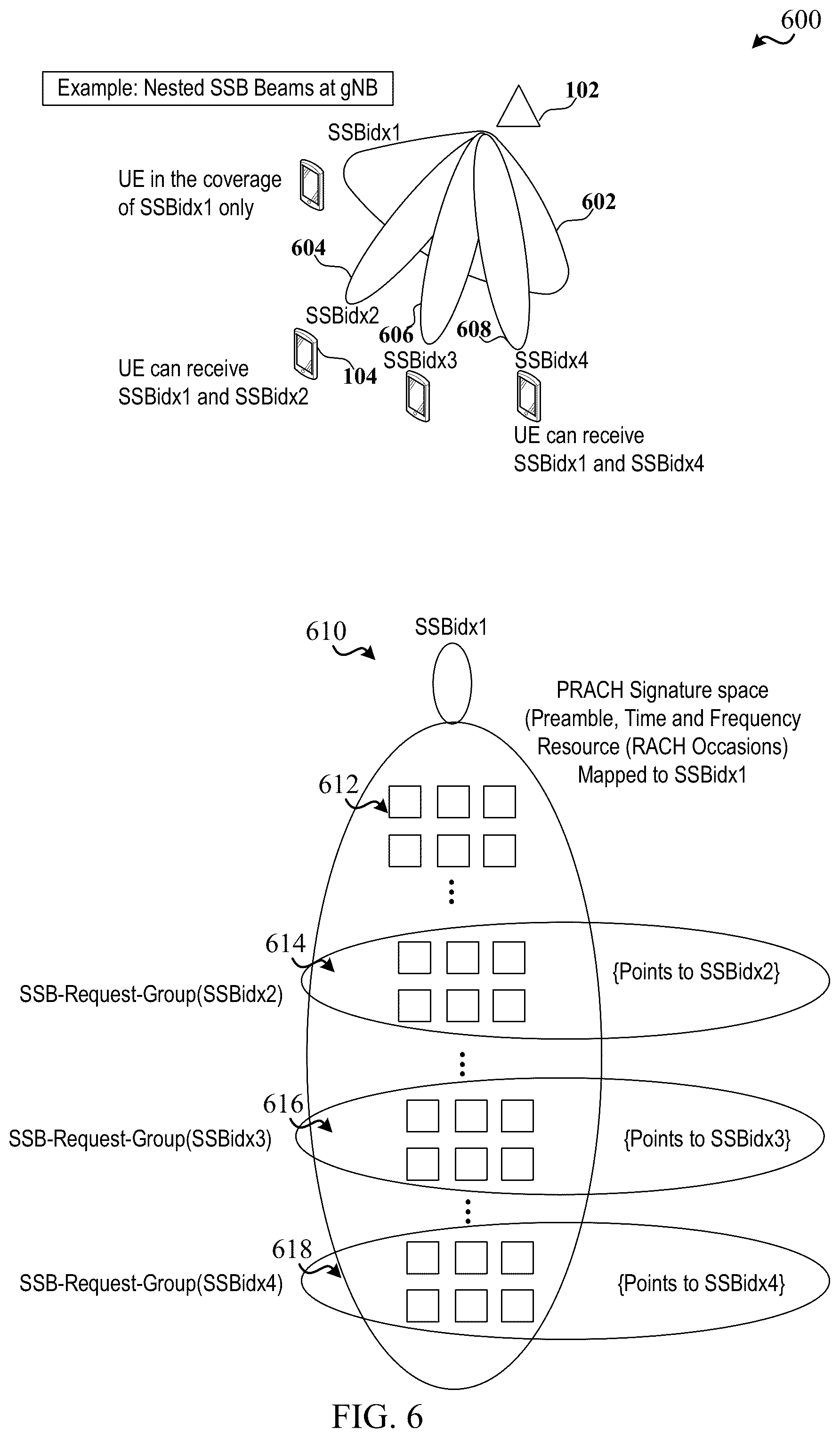 Patent US12348982 Figure 6 – Techniques for indicating a preferred beam in wireless communication random access