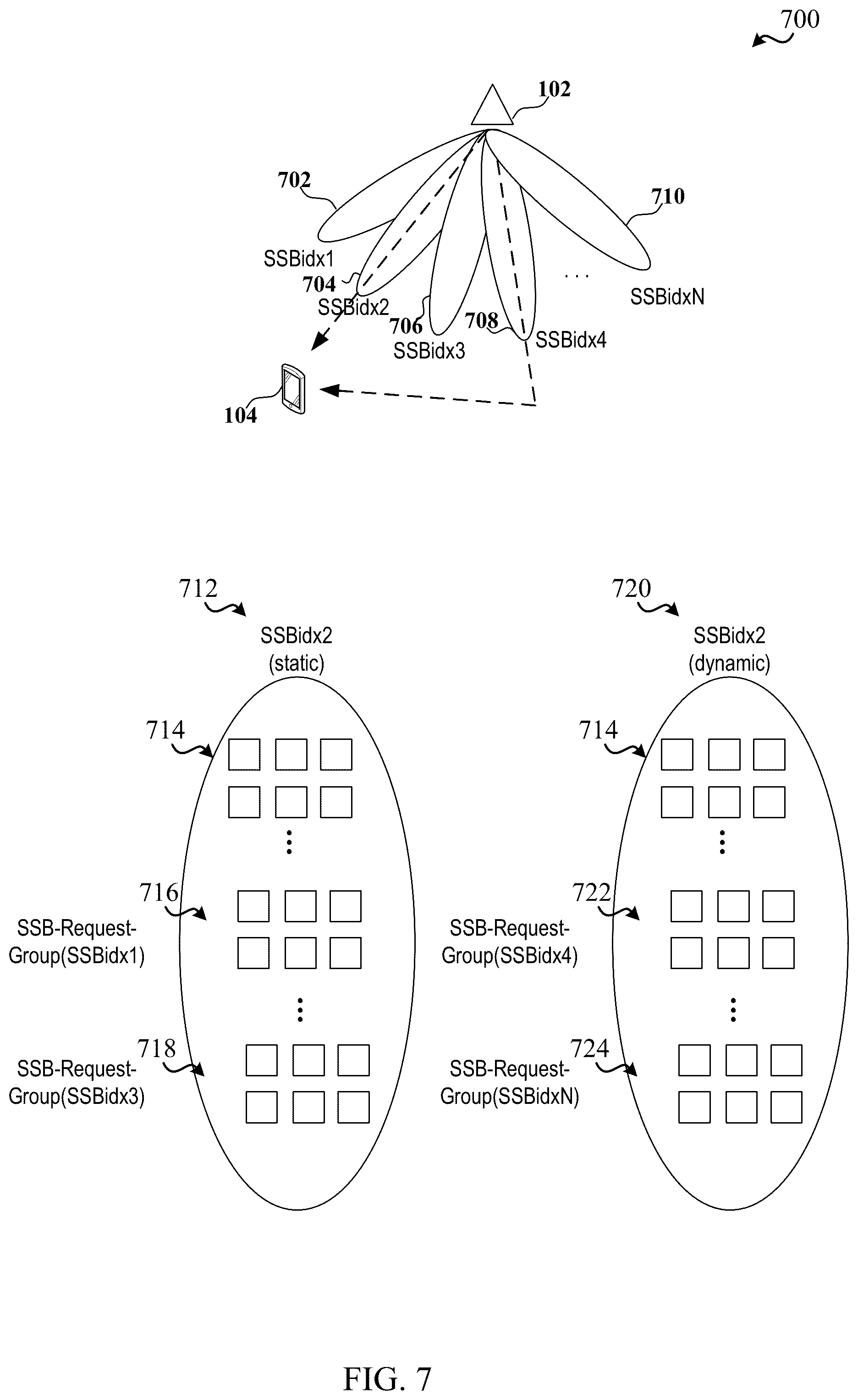Patent US12348982 Figure 7 – Techniques for indicating a preferred beam in wireless communication random access