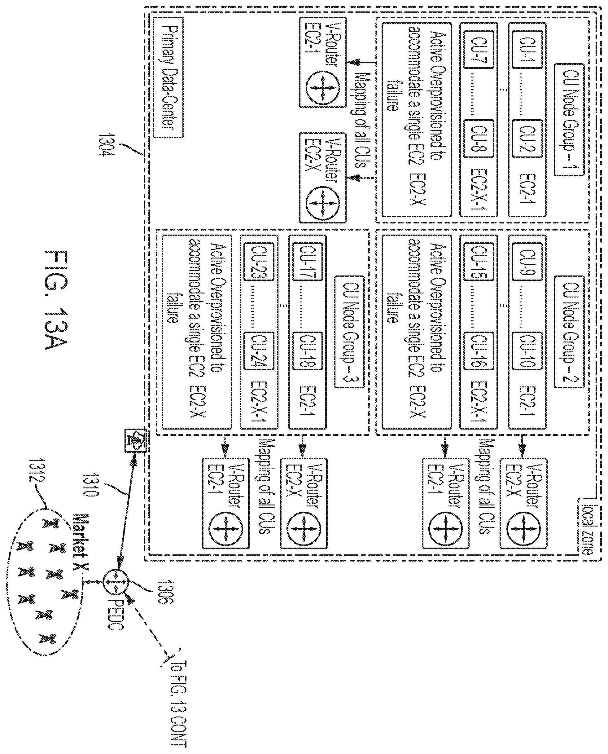 Patent US12348989 Figure 13 – Intelligence layer on virtualized platform in communication with multiple distributed units