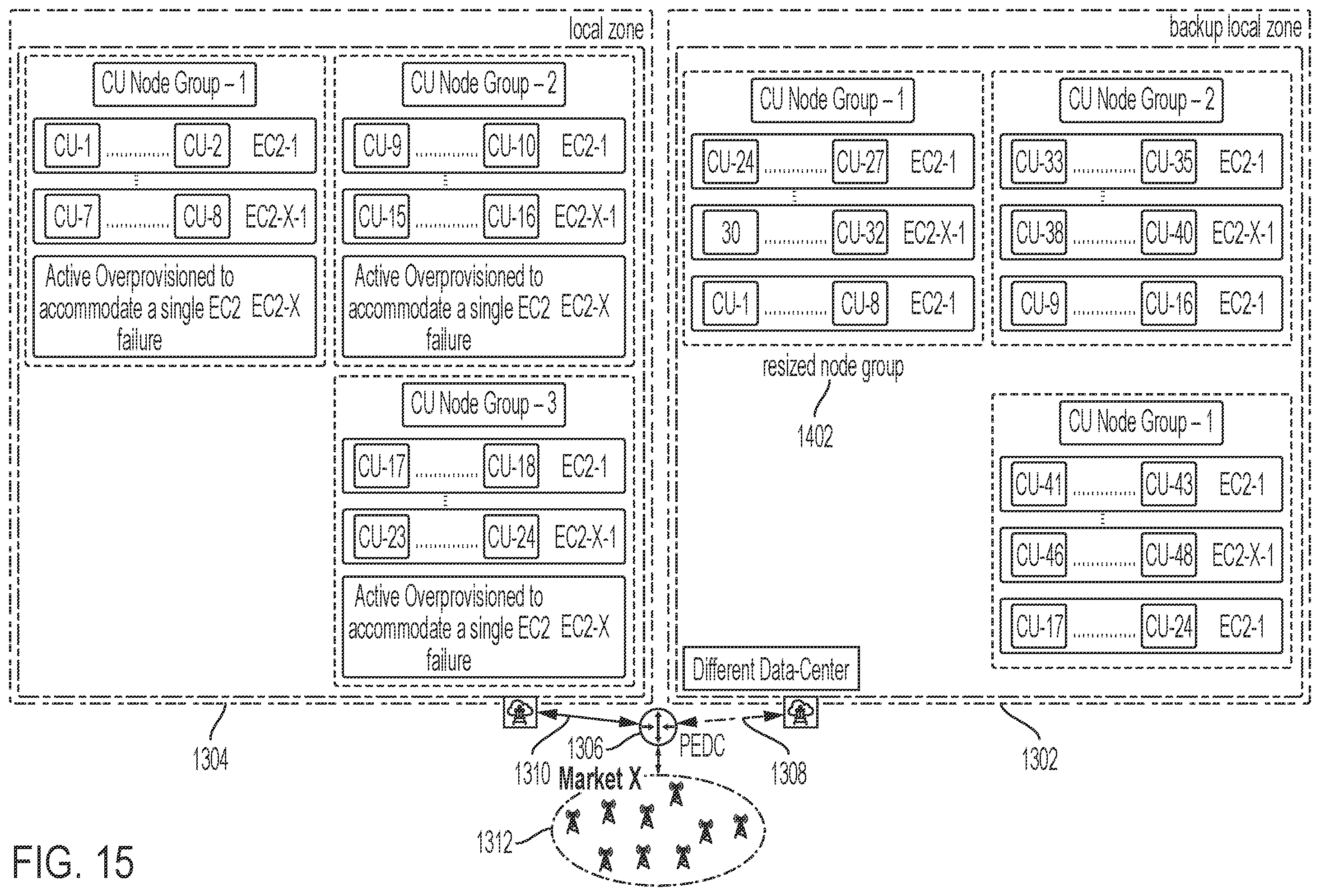 Patent US12348989 Figure 16 – Intelligence layer on virtualized platform in communication with multiple distributed units