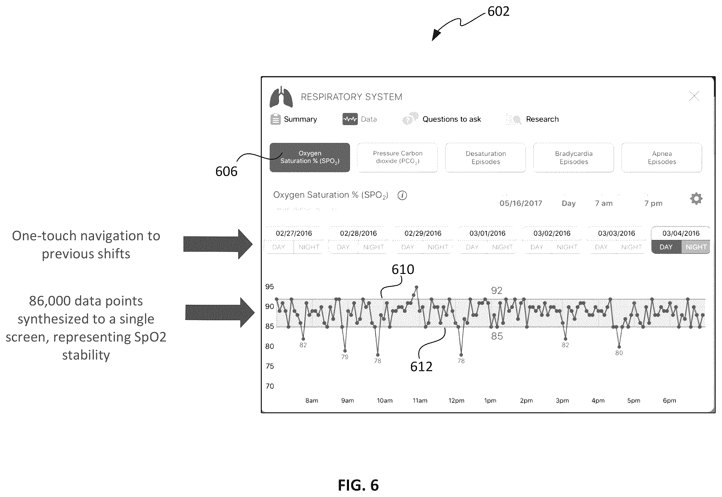 Patent US12350005 Figure 7 – Portable device having user interface for visualizing data from medical monitoring and laboratory equipment